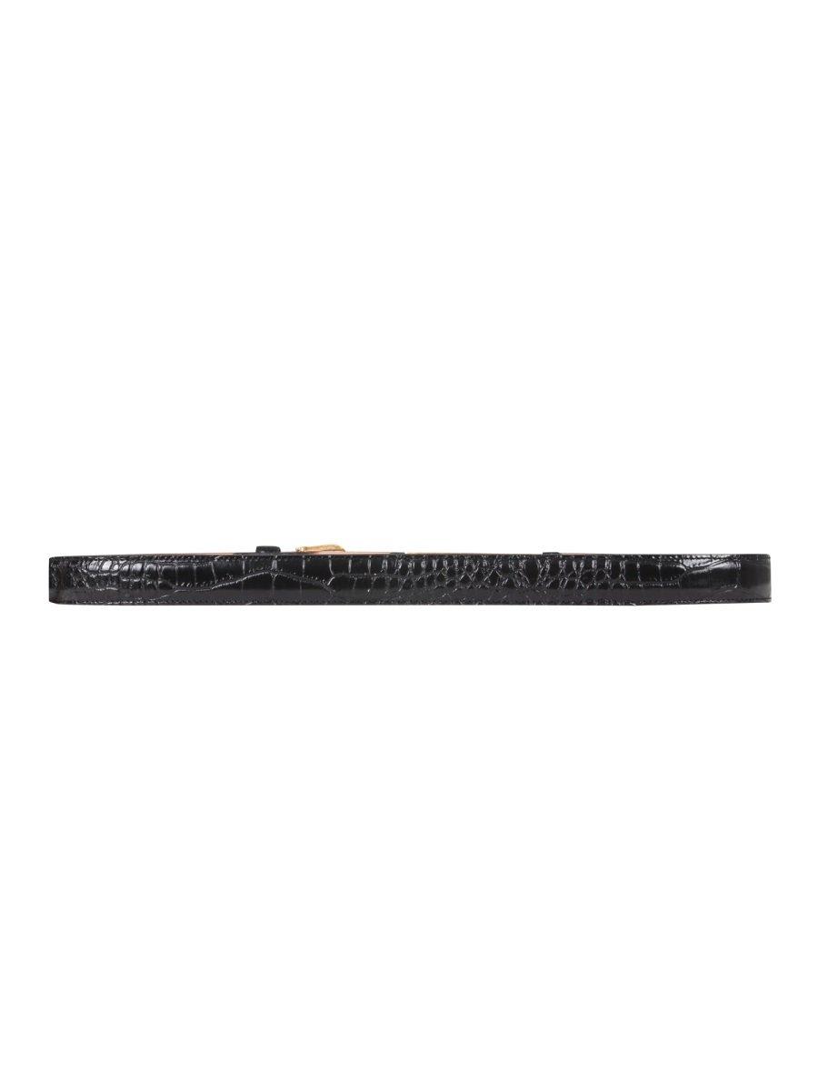Dsquared2 Logo Plaque Embossed Belt In Non Definito