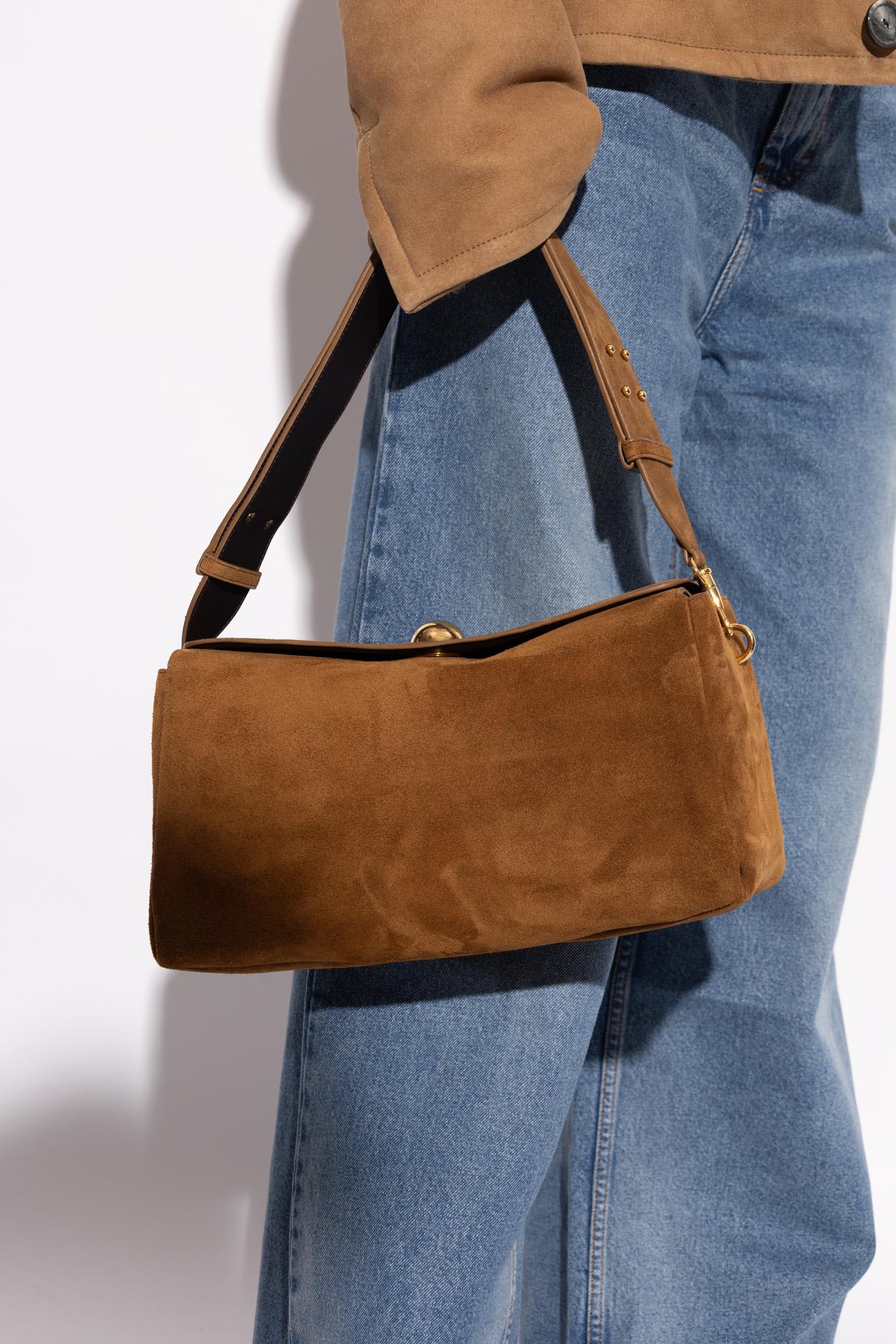 Ami Alexandre Mattiussi Ami Paris Women Rettangolare Borsa A Spalla In Brown