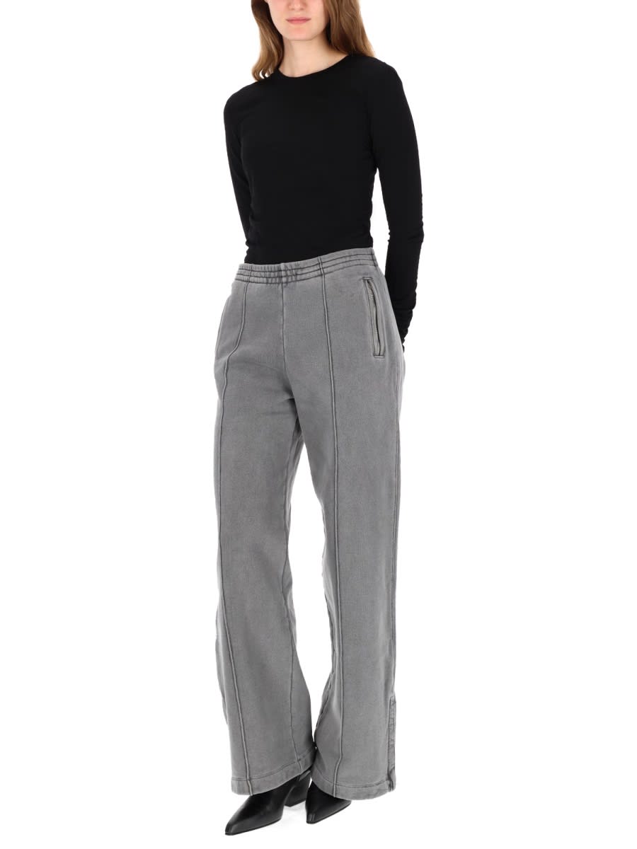 Our Legacy Wide-leg Trousers In Washed Organic Cotton With Zippered Pockets In Black