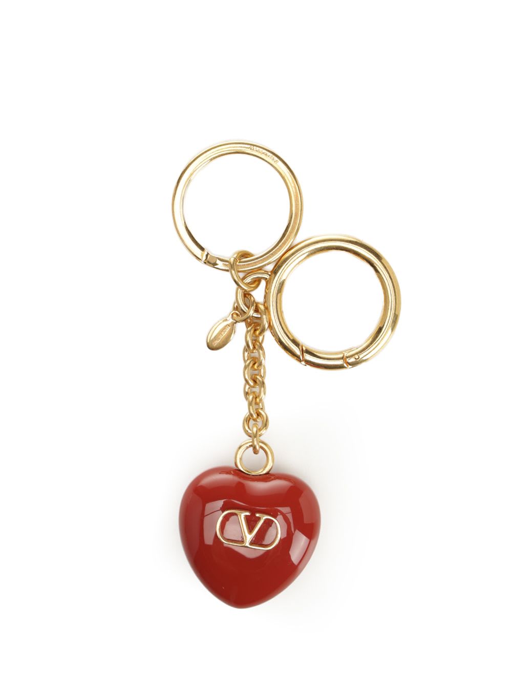 Valentino Vlogo Signature Keychain In Red