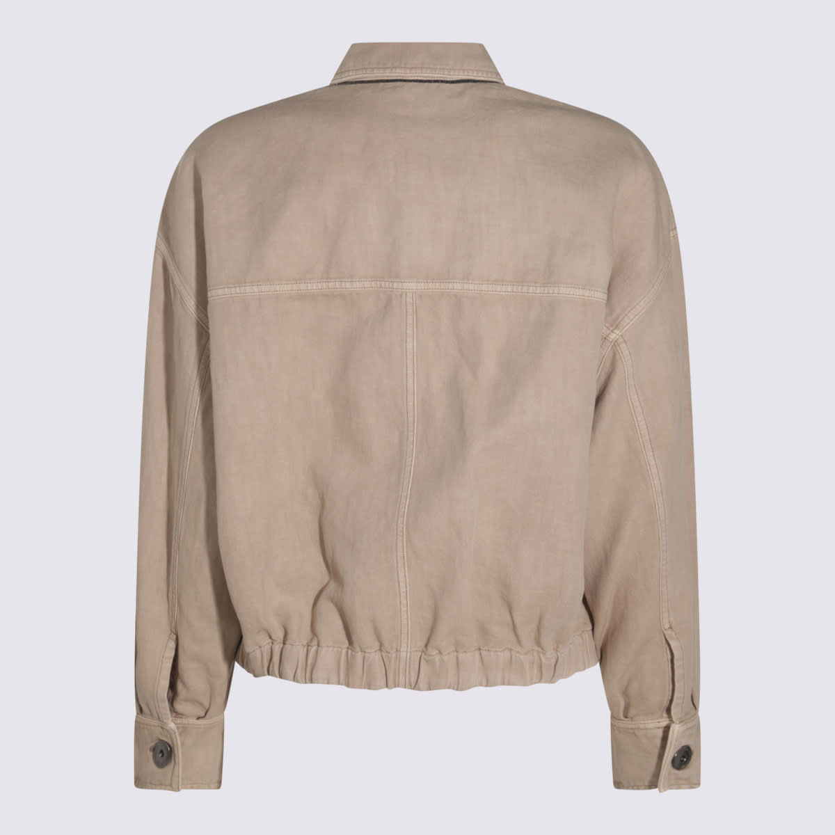 Brunello Cucinelli Linen-blend Denim Jacket