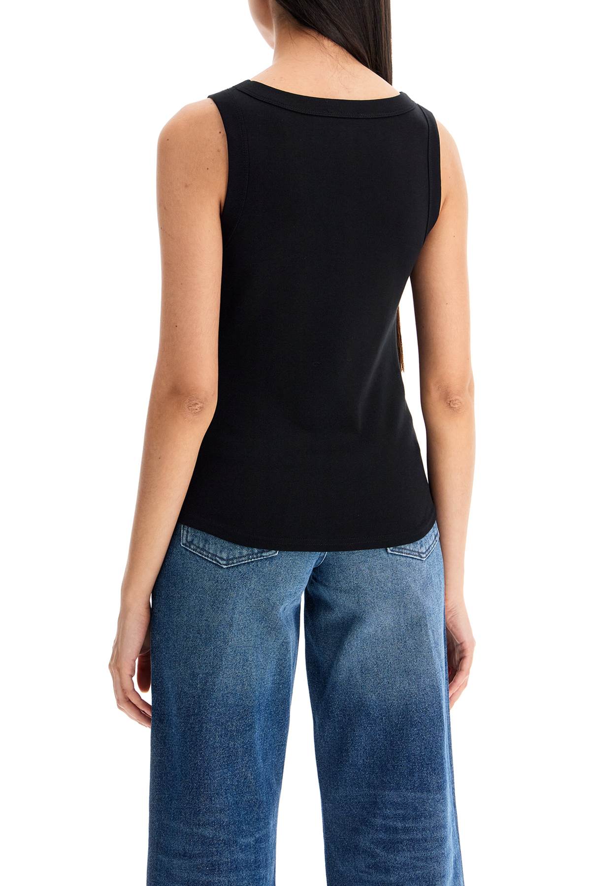 Shop Apc Agathe Tank Top For In Noir (black)