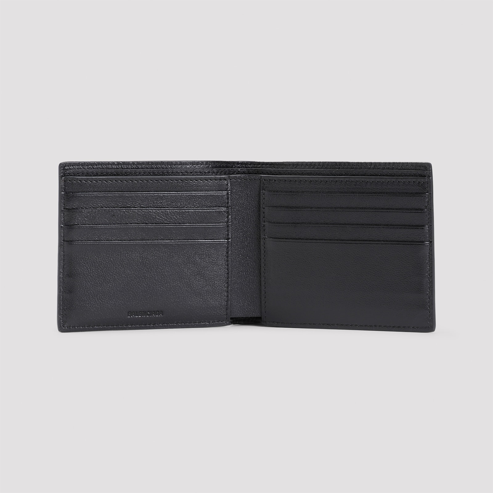 Shop Balenciaga Credit Folded Wallet In Black