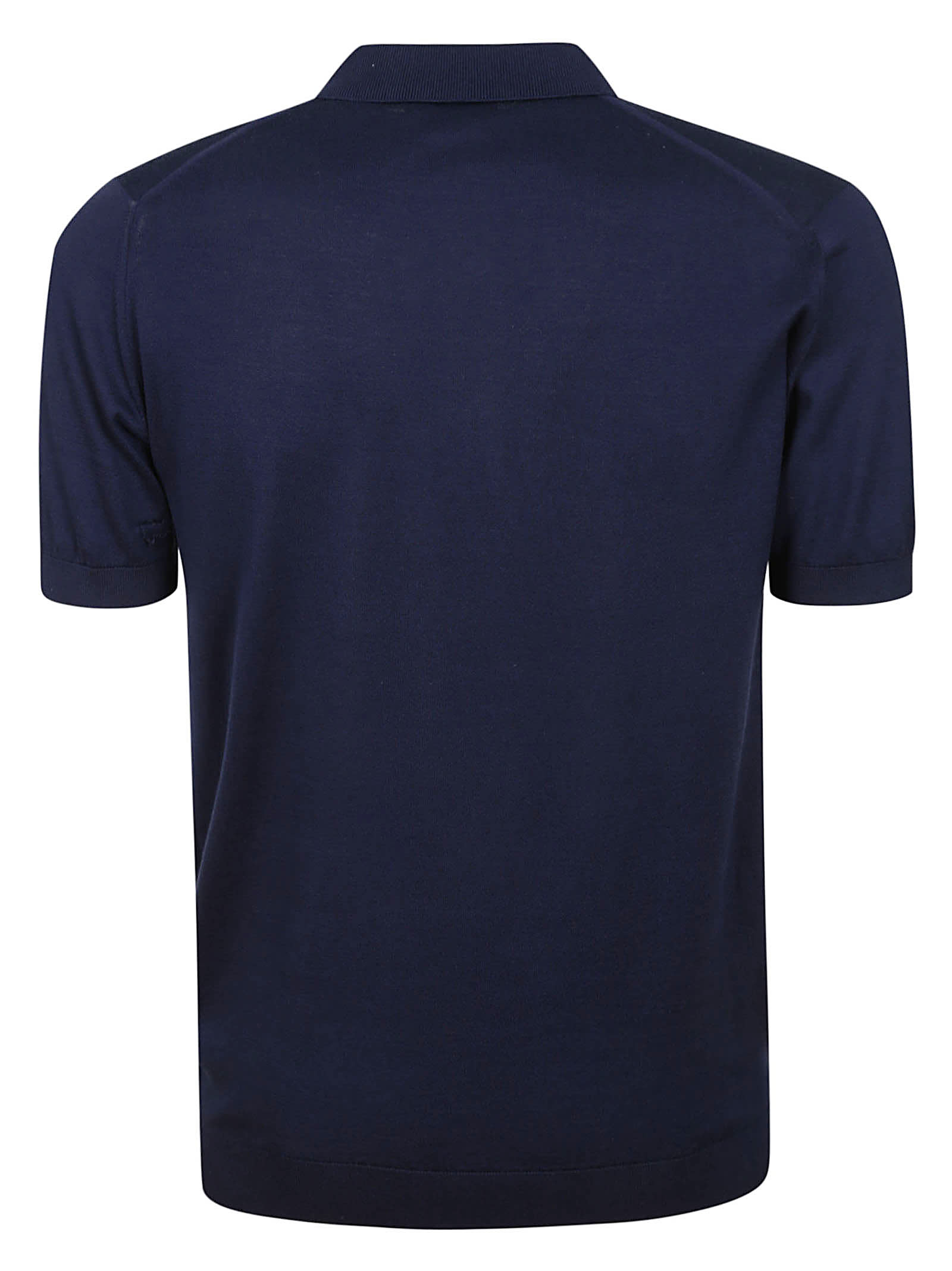 Shop John Smedley Adrian Shirt Ss In Navy
