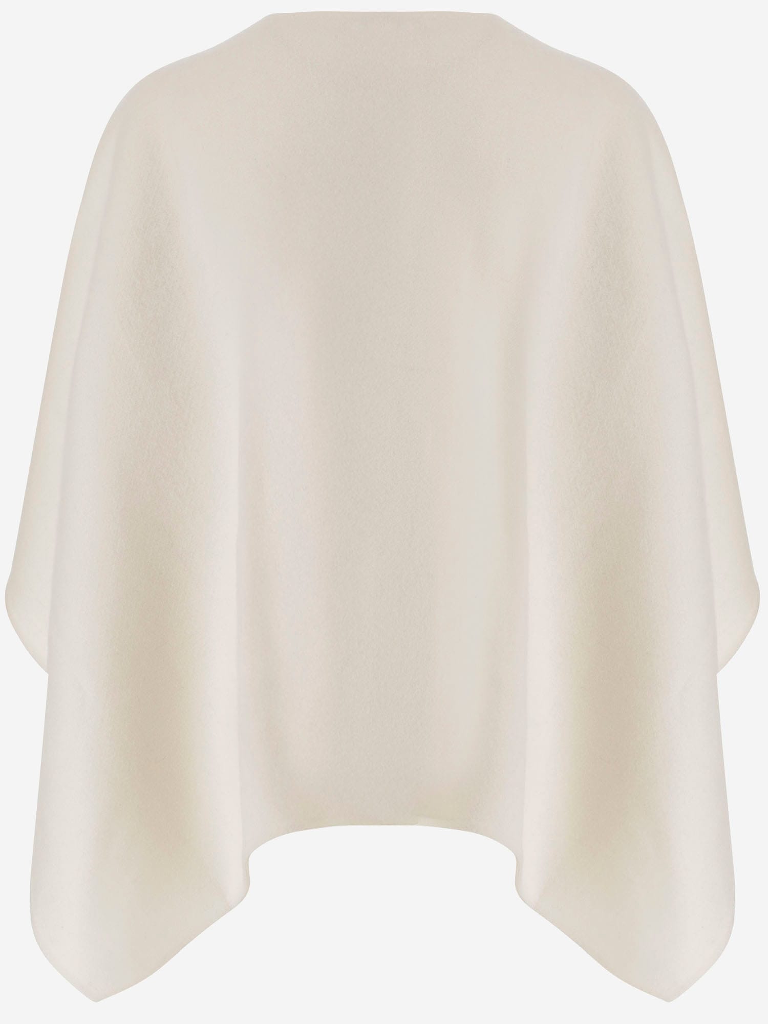 Max Mara Alpaca And Wool Blend Greenhouse Cape In White