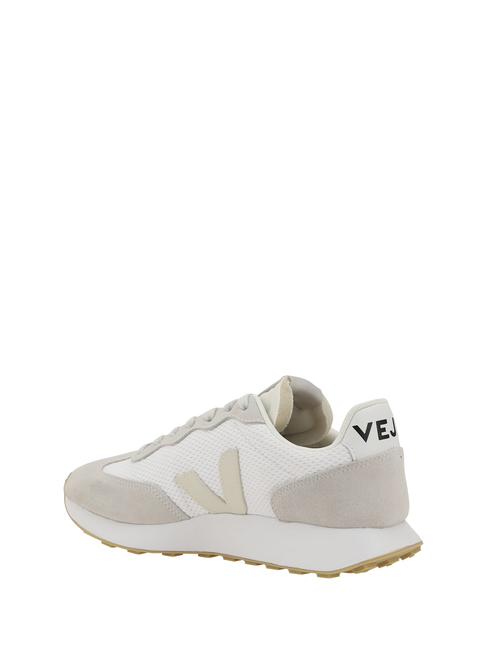 Veja Rio Branco Suede-paneled Mesh Trainers In Neutral