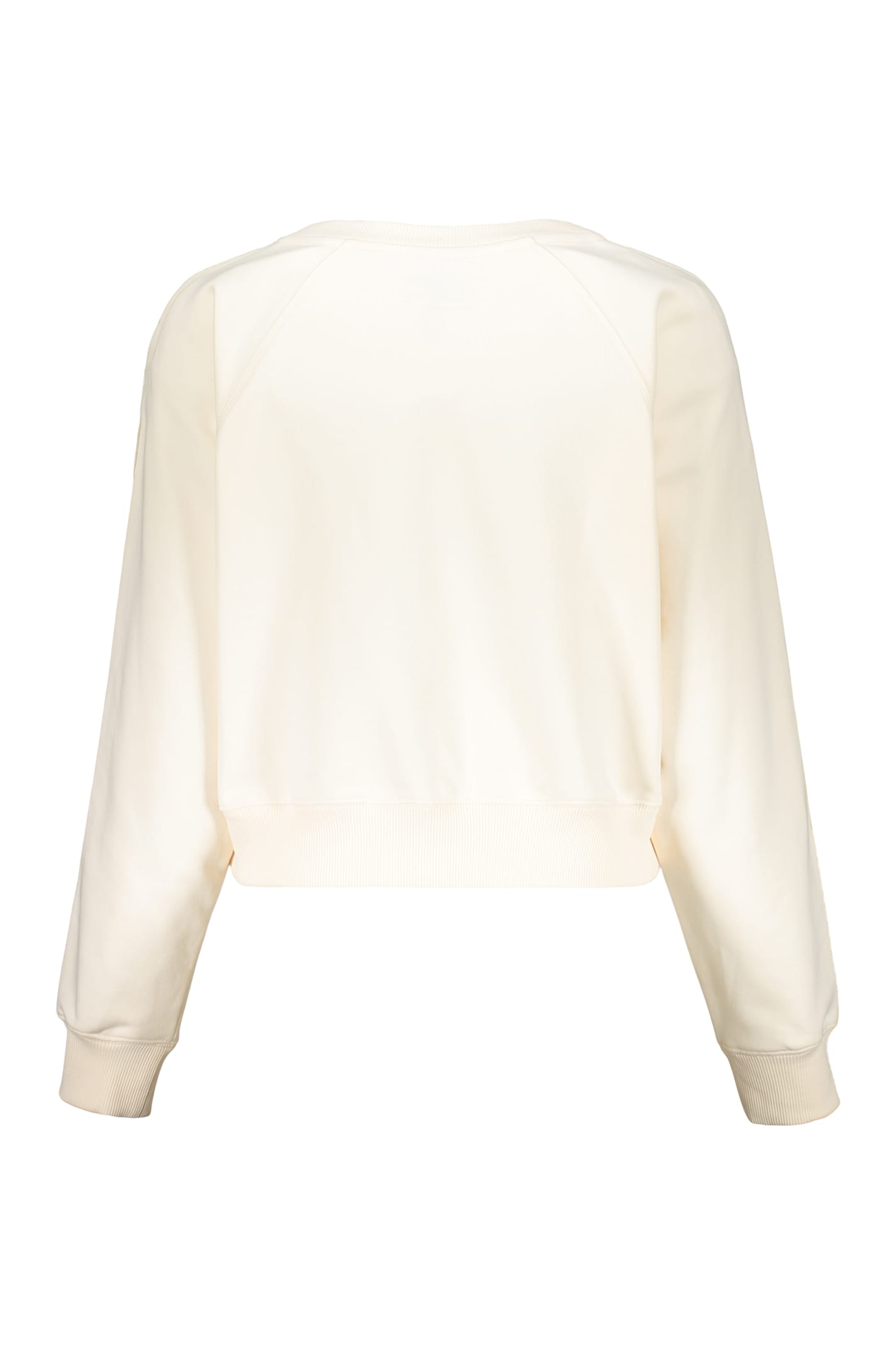 Parajumpers Elegant Ivory Cropped Sweater Made Of Soft Material In Neutral