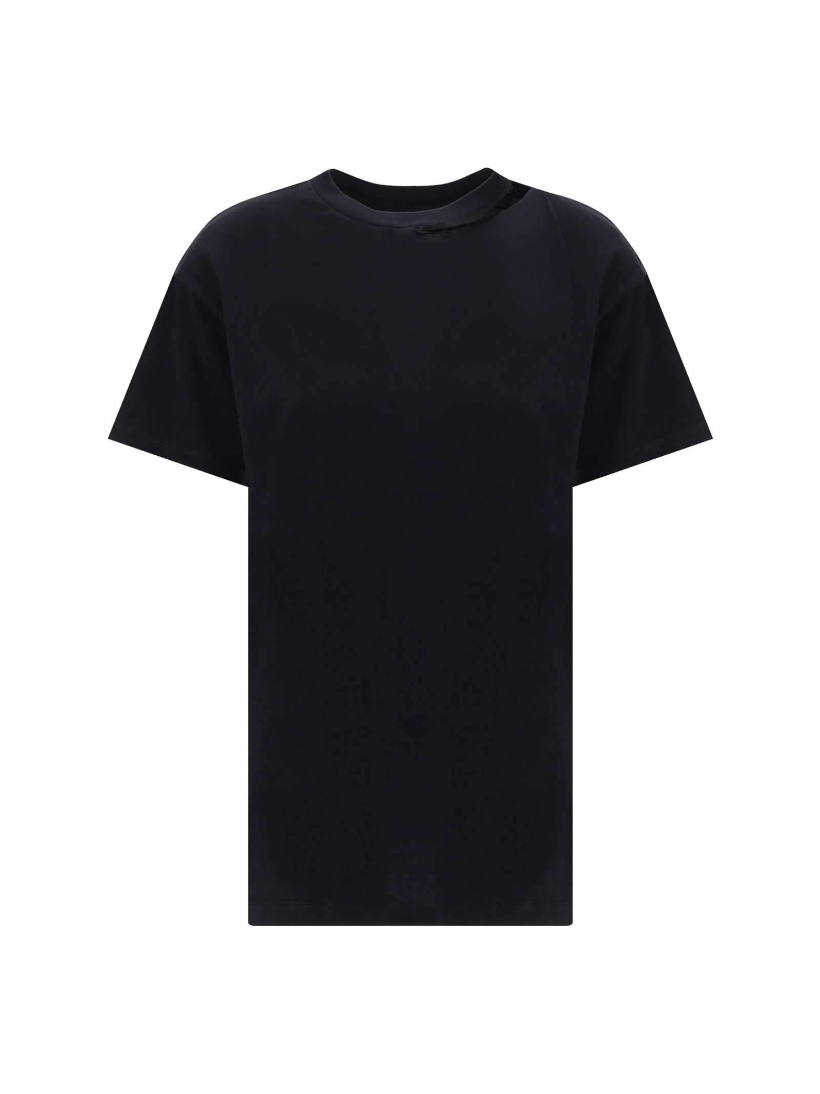 Shop Mm6 Maison Margiela T-shirt In Black