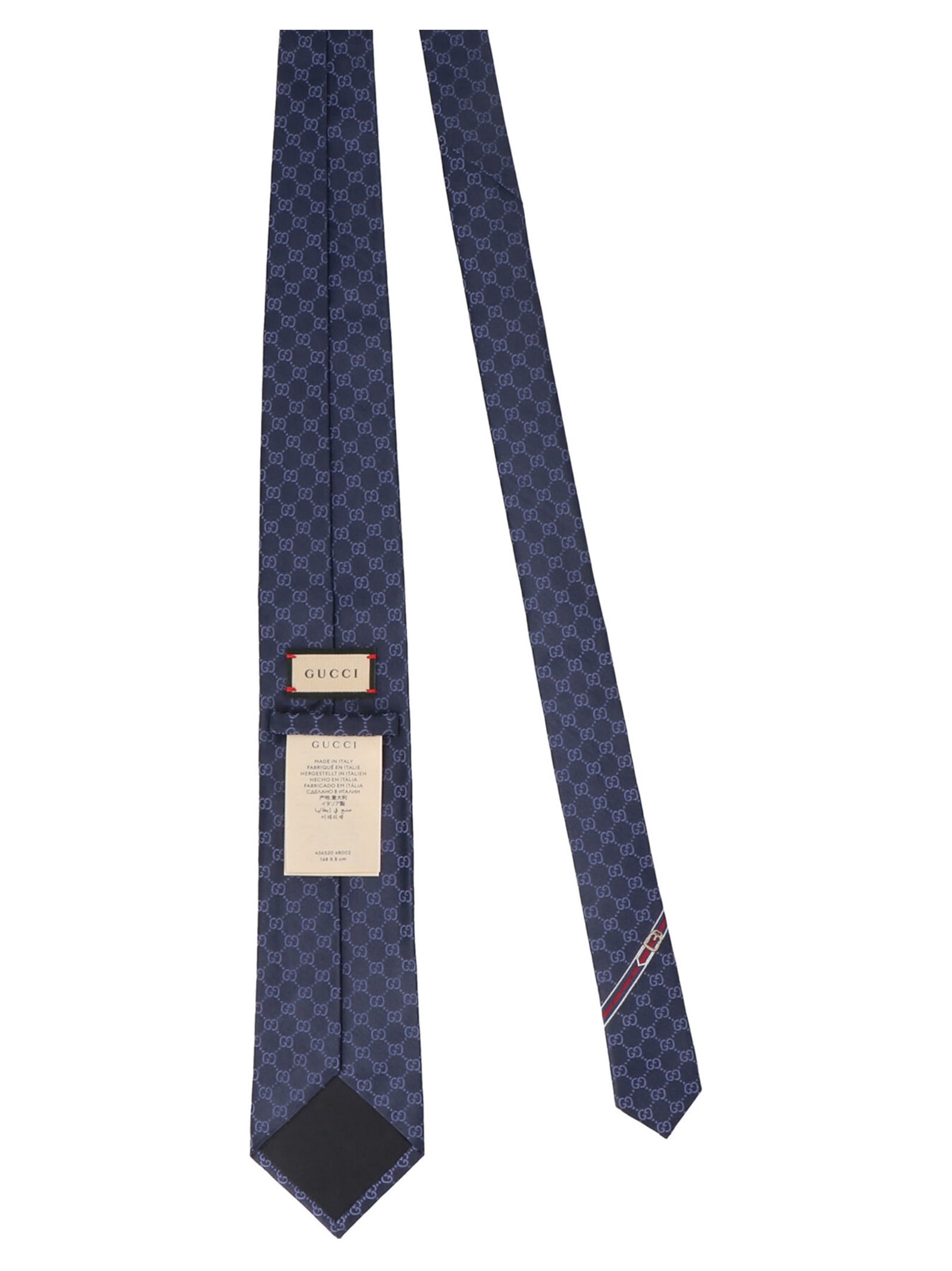 Gucci Double G Tie In Blue