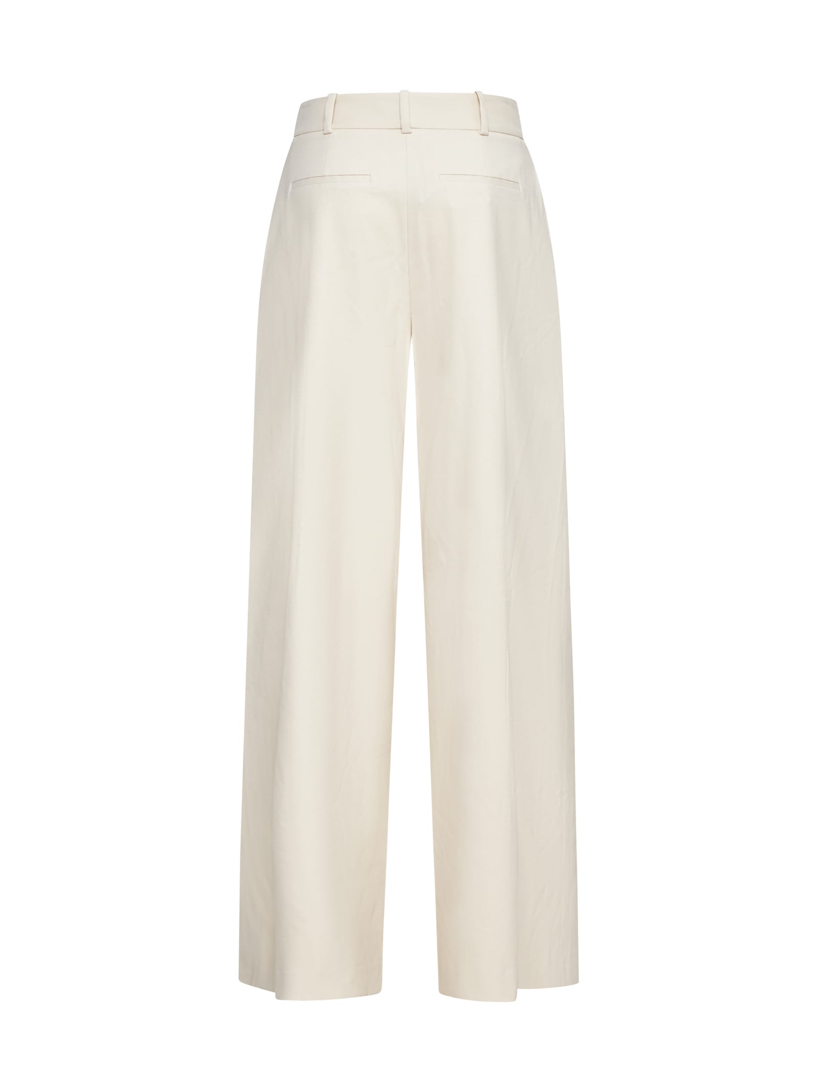 Shop Alice And Olivia Pants In Solid Oatmeal