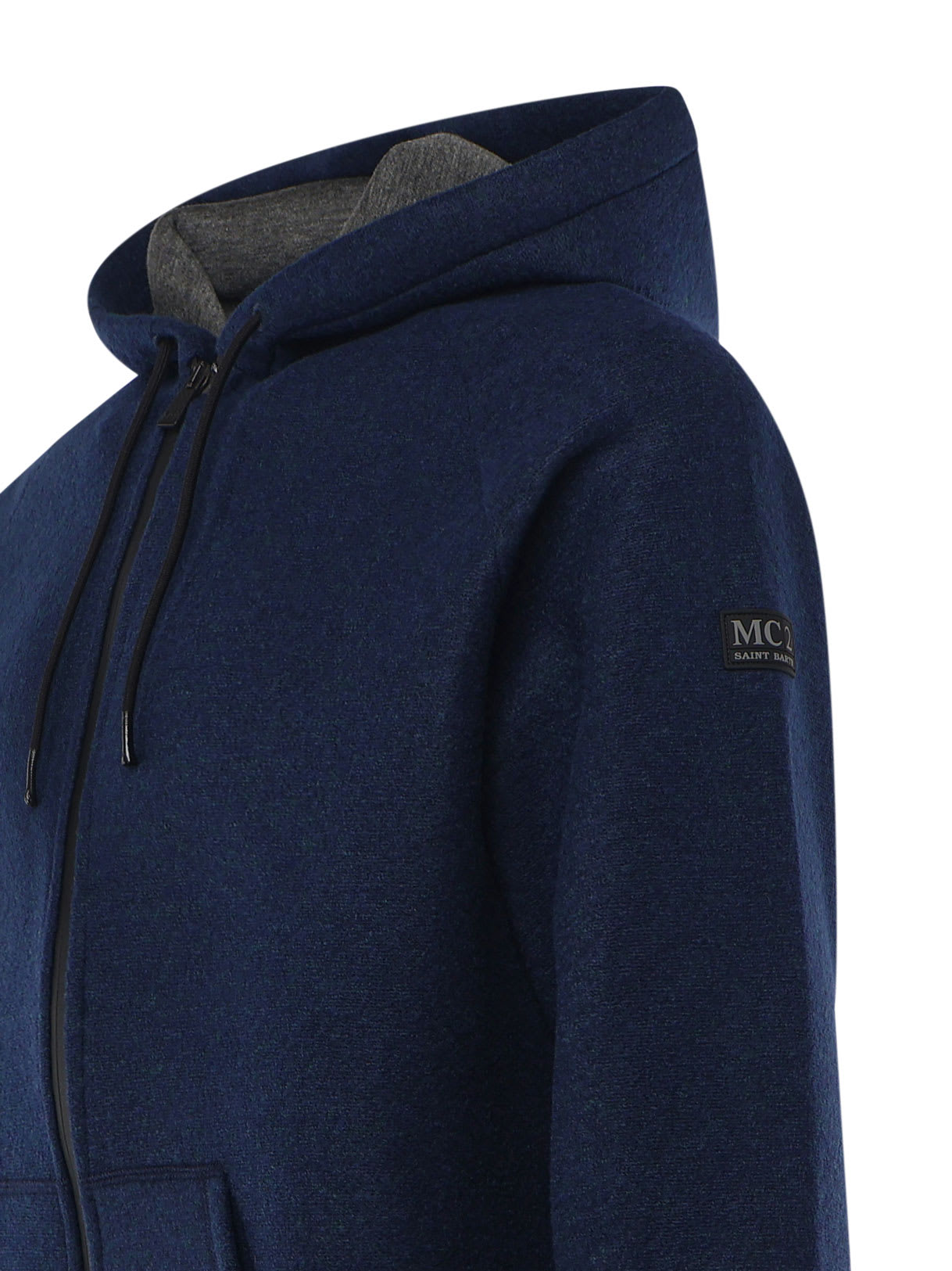 MC2 SAINT BARTH SWEATSHIRT WITH ZIP AND INTEGRATED HOOD 