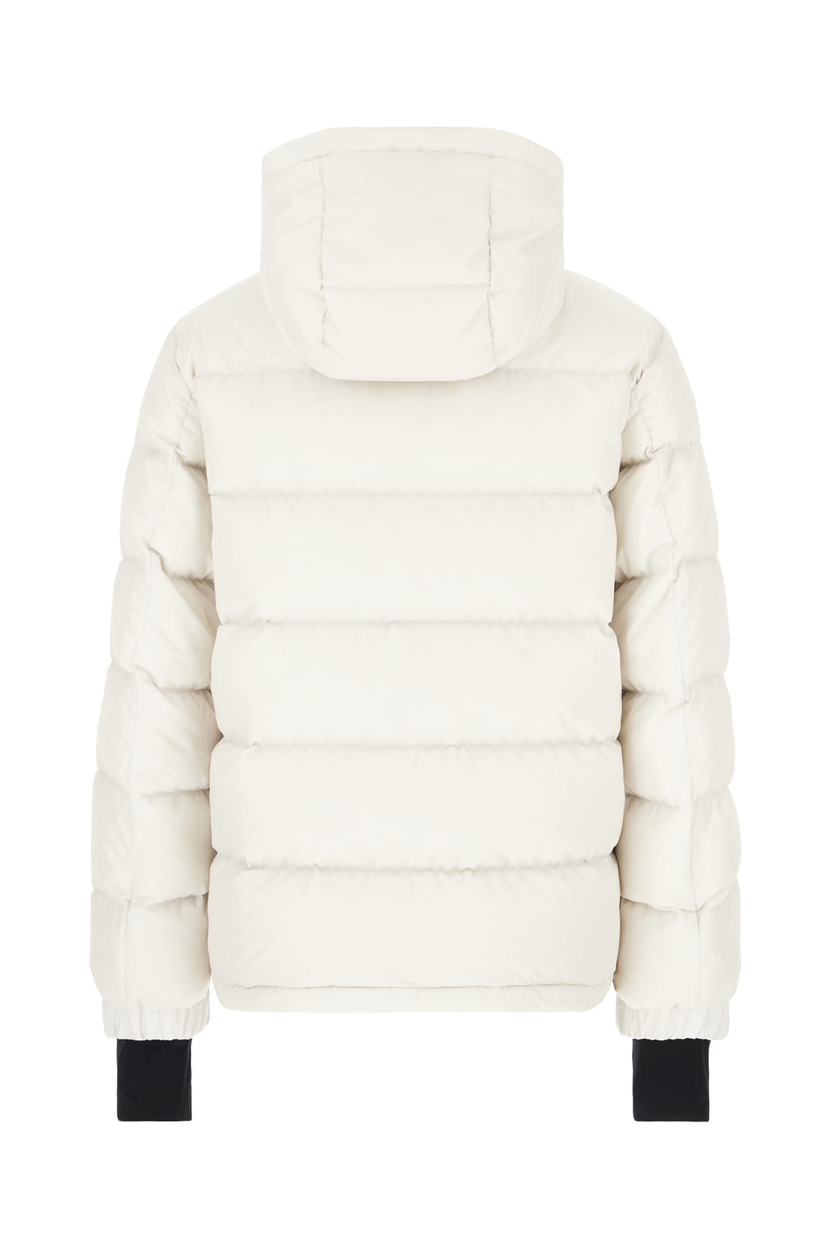 Shop Moncler Chalk Nylon Isorno Down Jacket In White