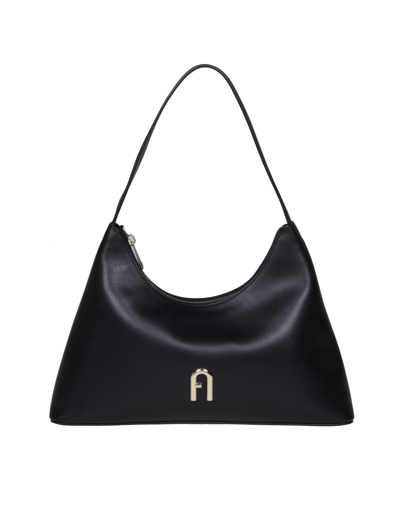 FURLA LEATHER DIAMOND SHOULDER BAG 