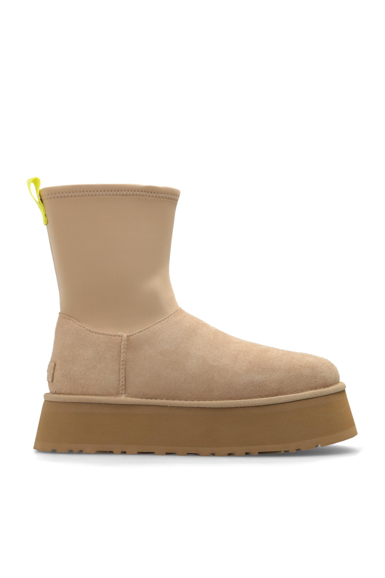 Shop Ugg Classic Dipper Snow Boots In Sand
