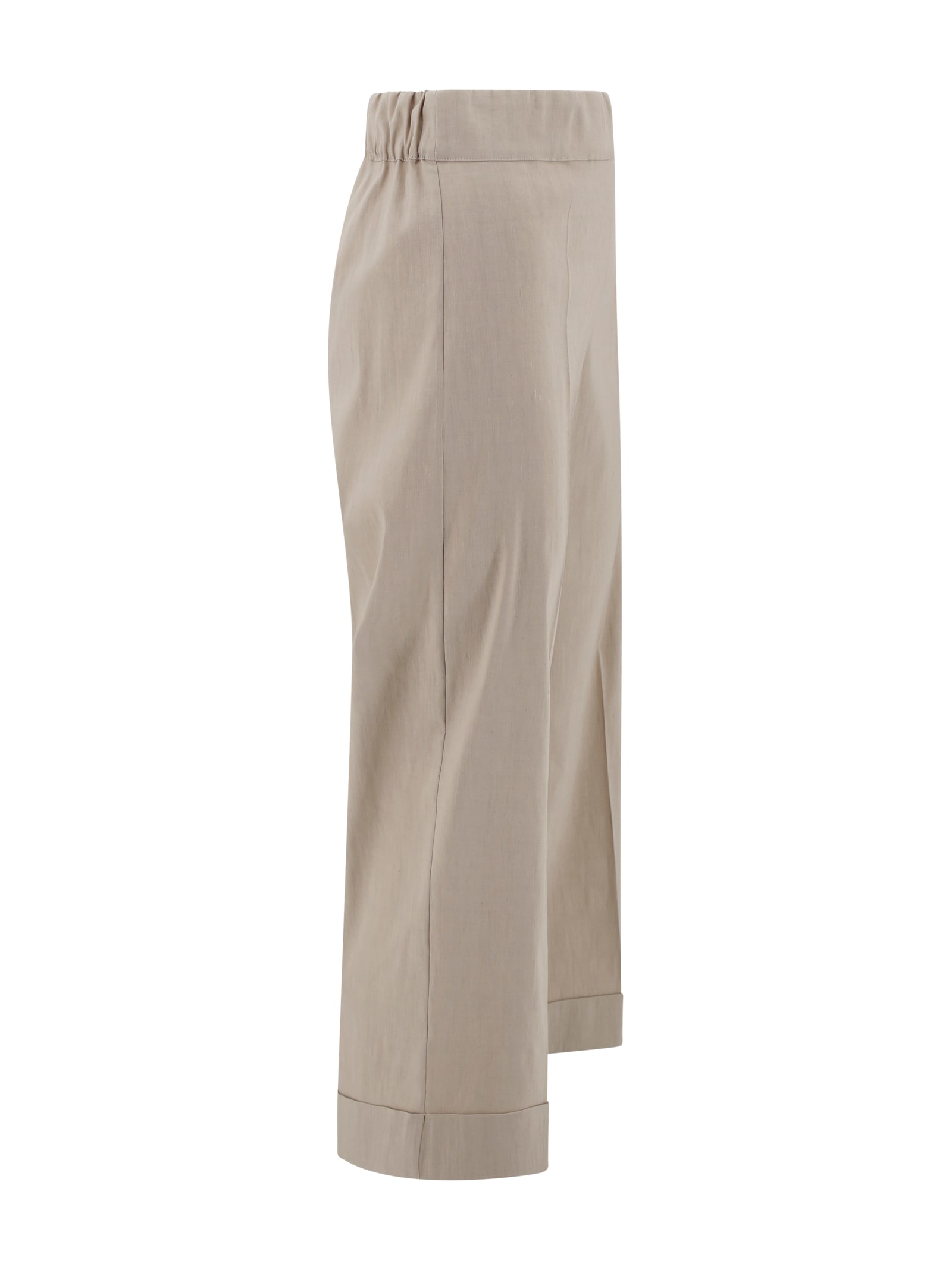 D Exterior Elasticated-waistband Trousers In Neutral