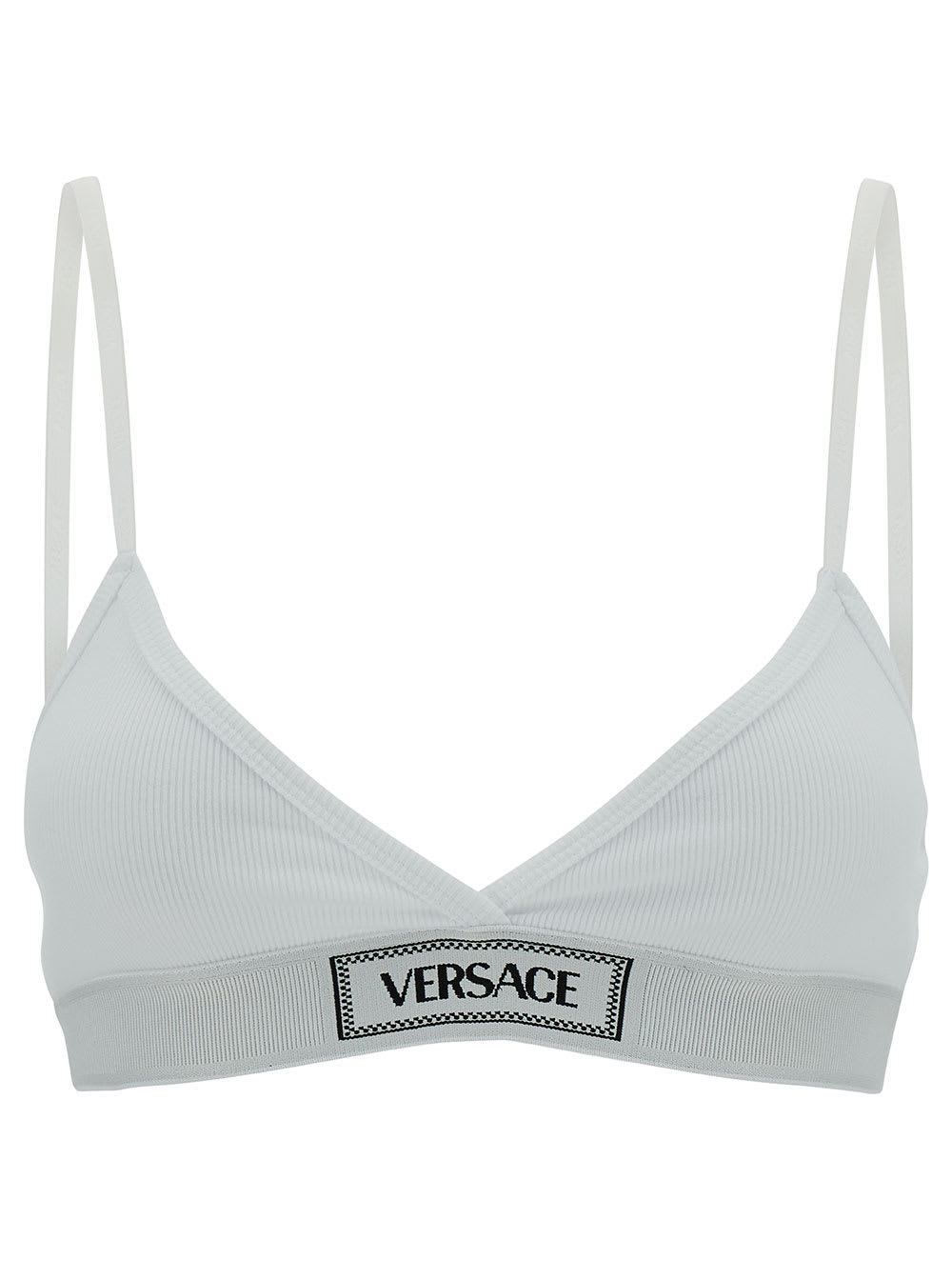 Versace Underwear Cotton Top In White