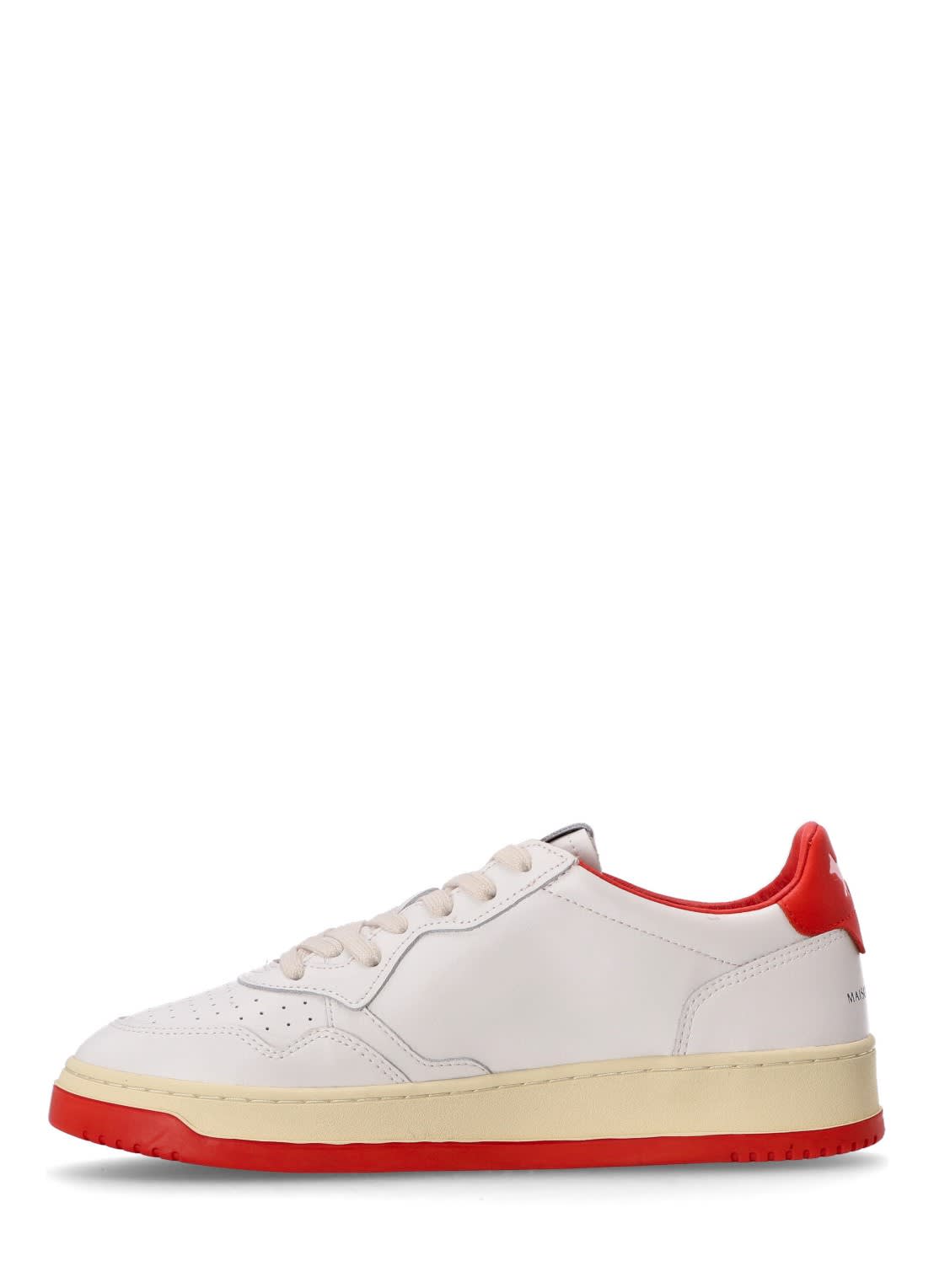 Autry Leather Low-top Sneakers In White