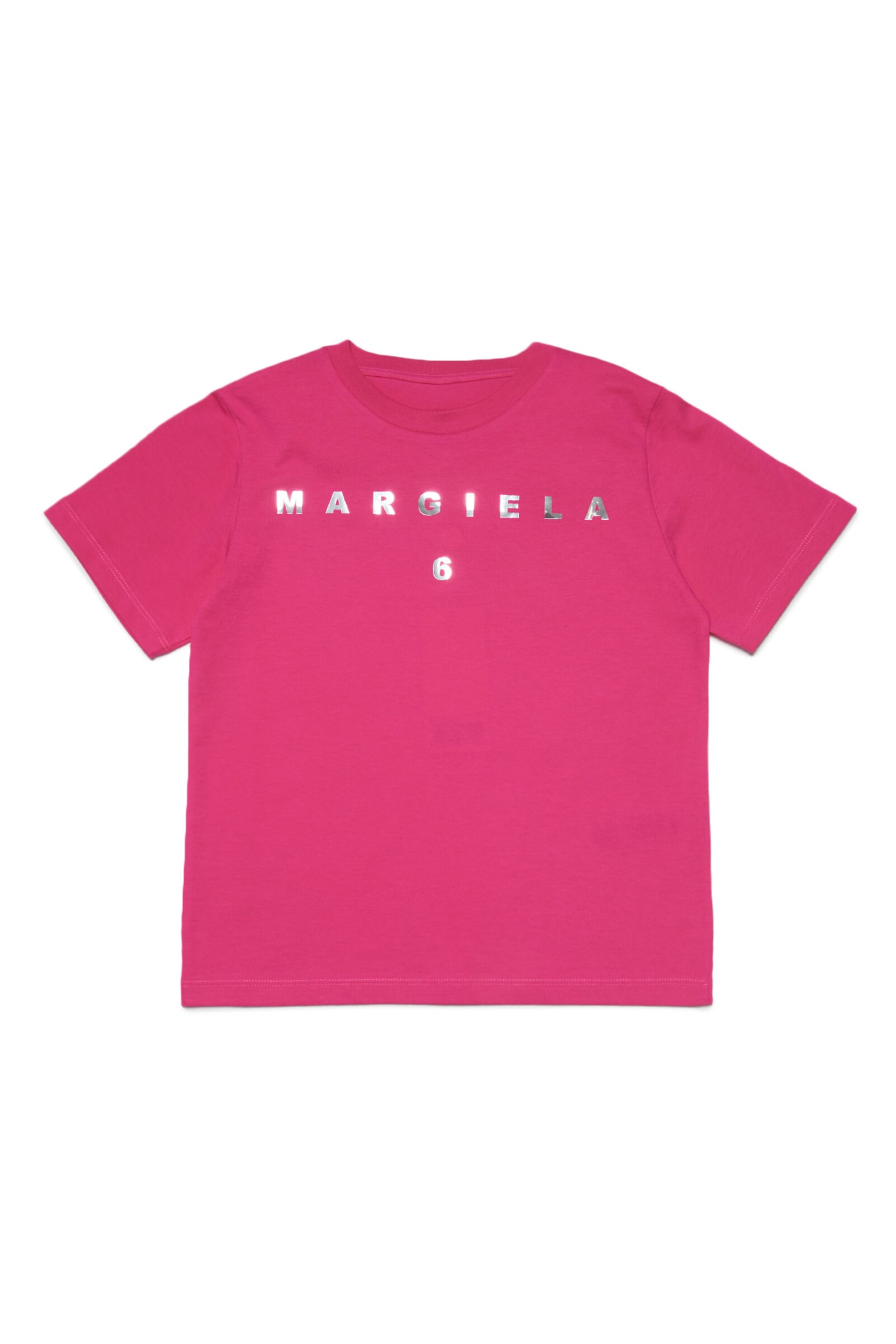 Mm6 Maison Margiela Kids' Mm6t51u T-shirt Maison Margiela Pink T-shirt ...