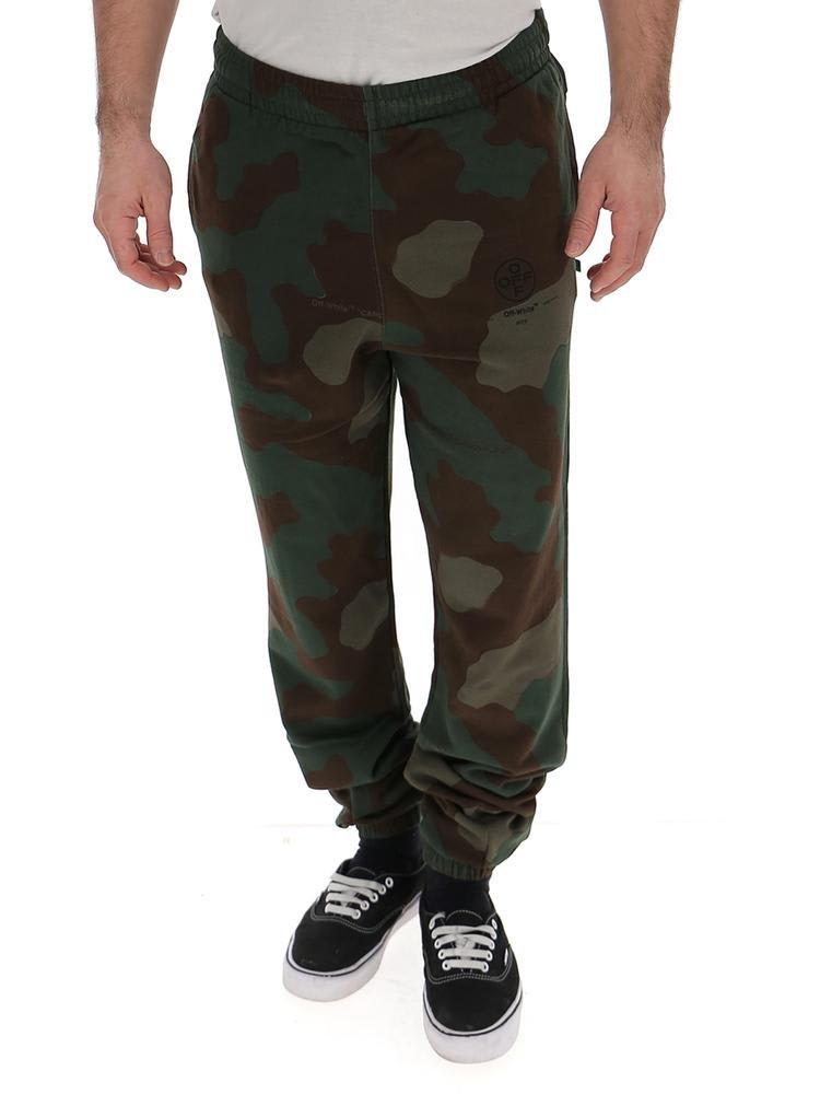 Off-white Printed Camouflage Track Trousers In Multiple Colours