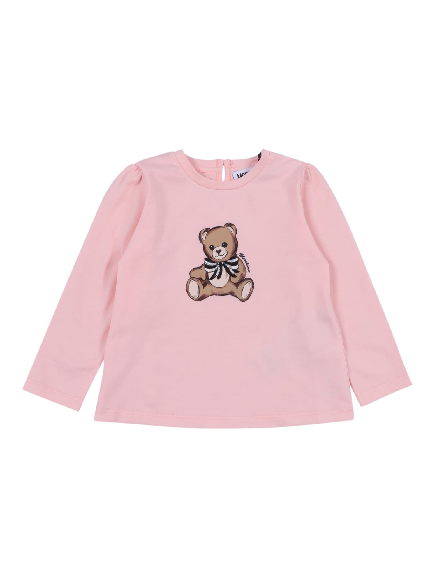 Moschino Long Sleeve Blouse In Pink