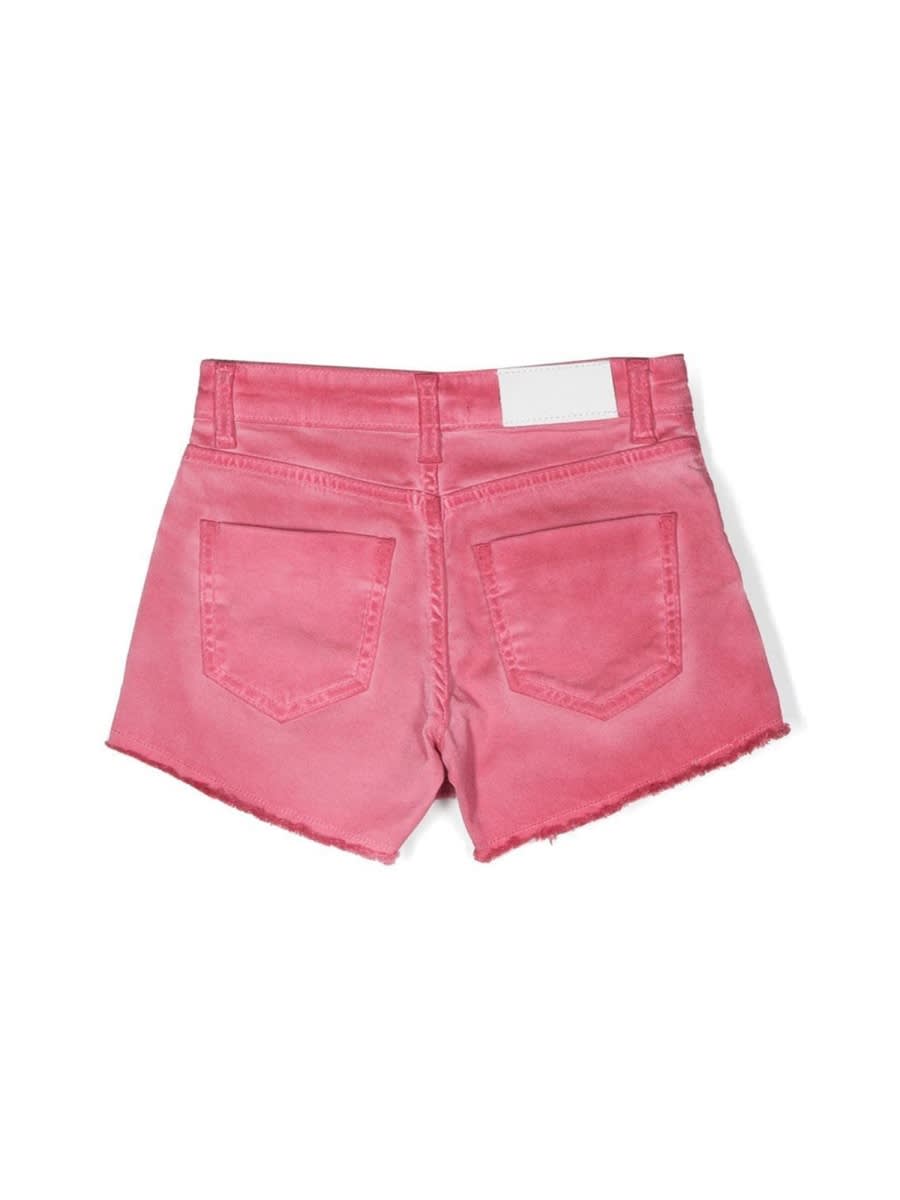 Shop Msgm Bull Shorts In Fuchsia