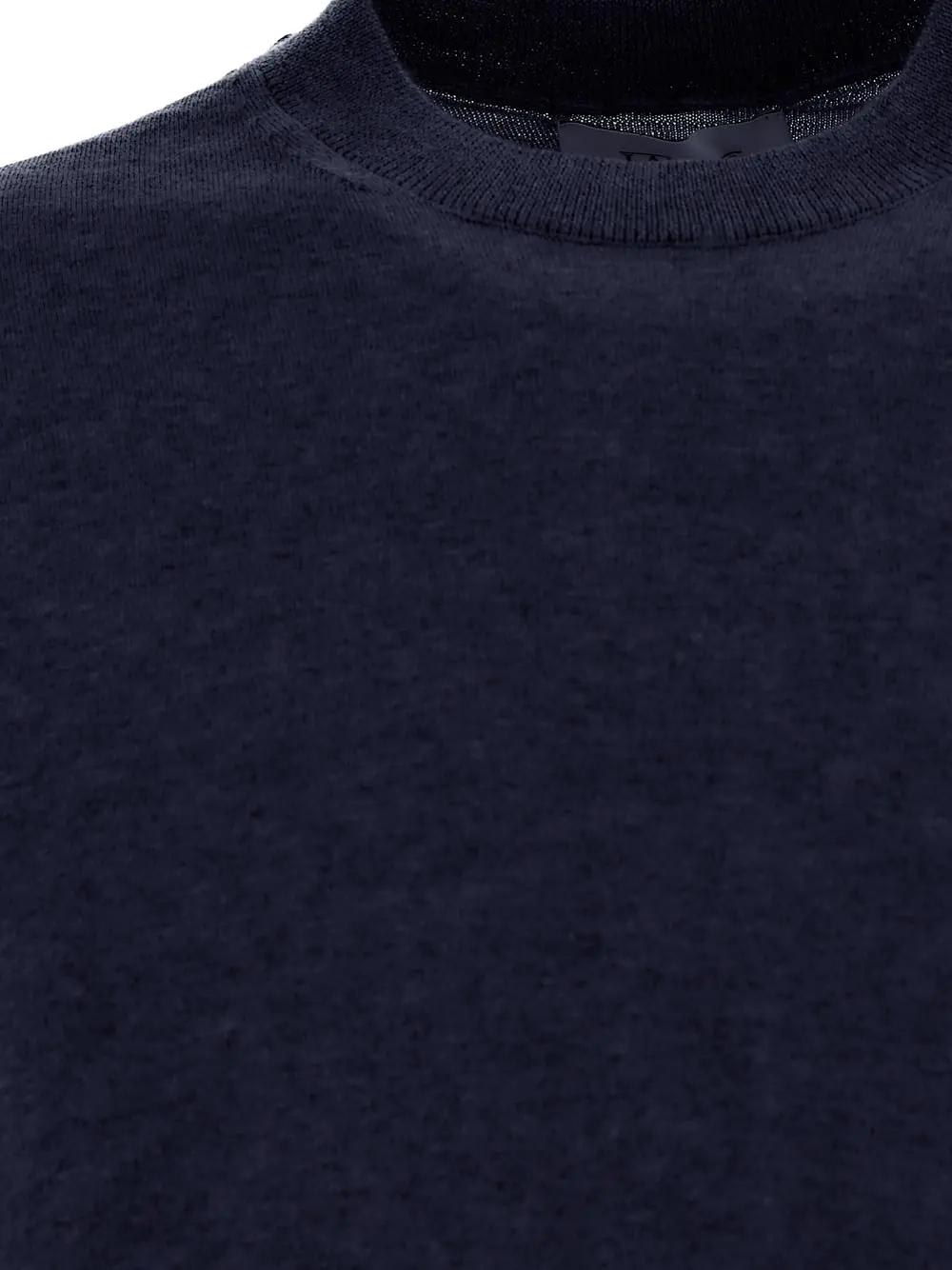 Shop Laneus Crewneck Knit In Blue