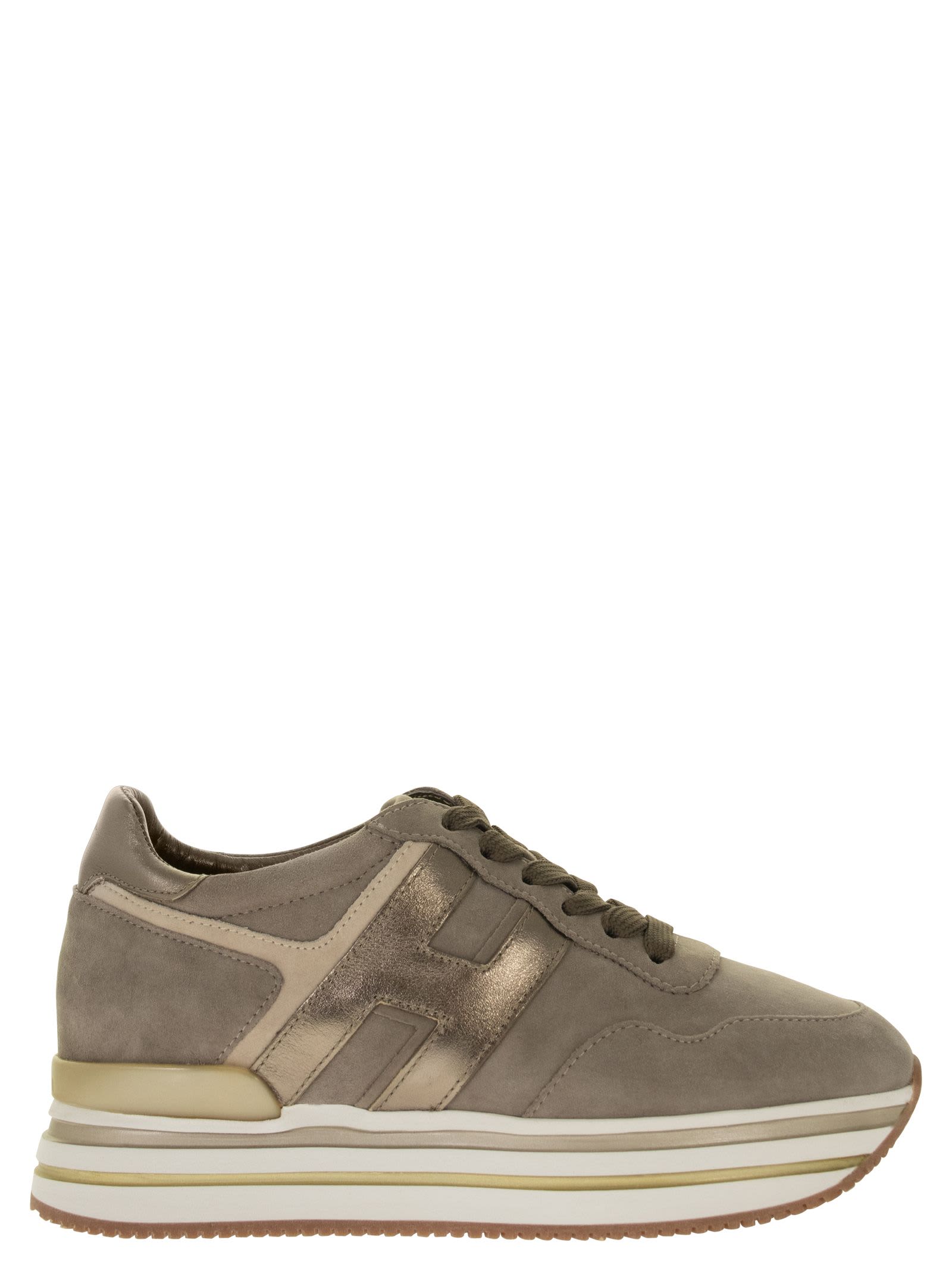 Hogan Midi H483 - Suede Leather Sneakers