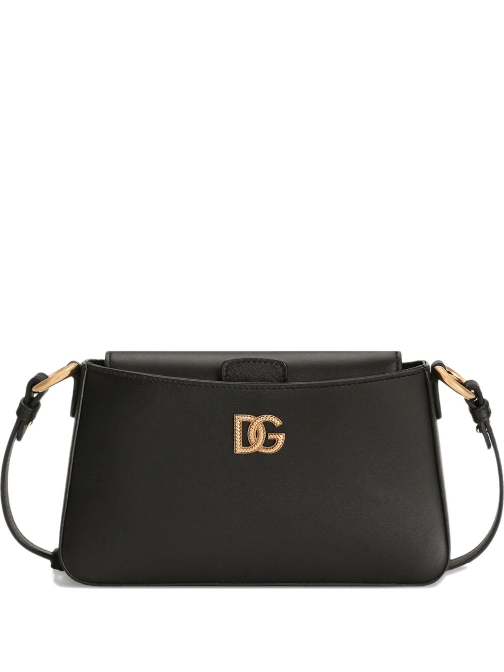 Dolce & Gabbana Leather Phone Bag In Black