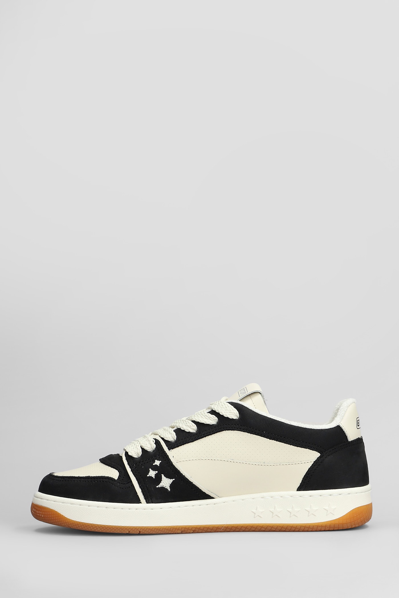Enterprise Japan Egg Rocket Sneakers In Beige Suede And Leather