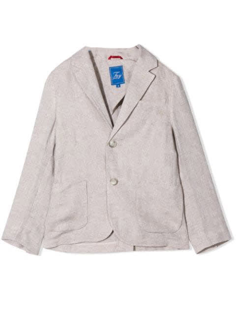 FAY BLAZER WITH LINEN BUTTONS,5M2024 MC650 112