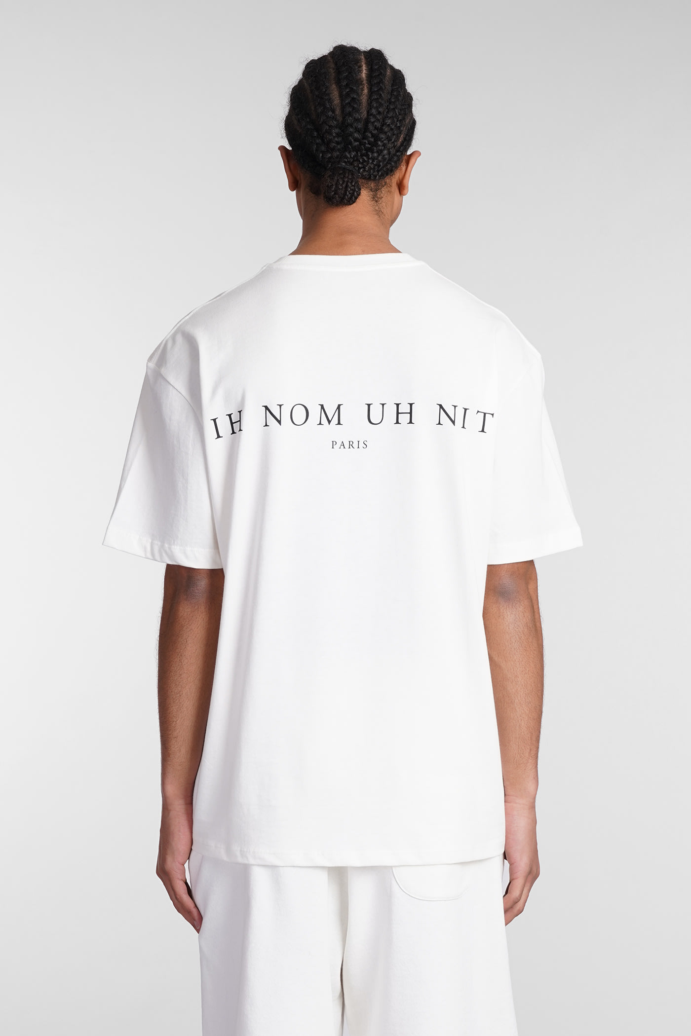 Shop Ih Nom Uh Nit T-shirt In White Cotton In White/blue