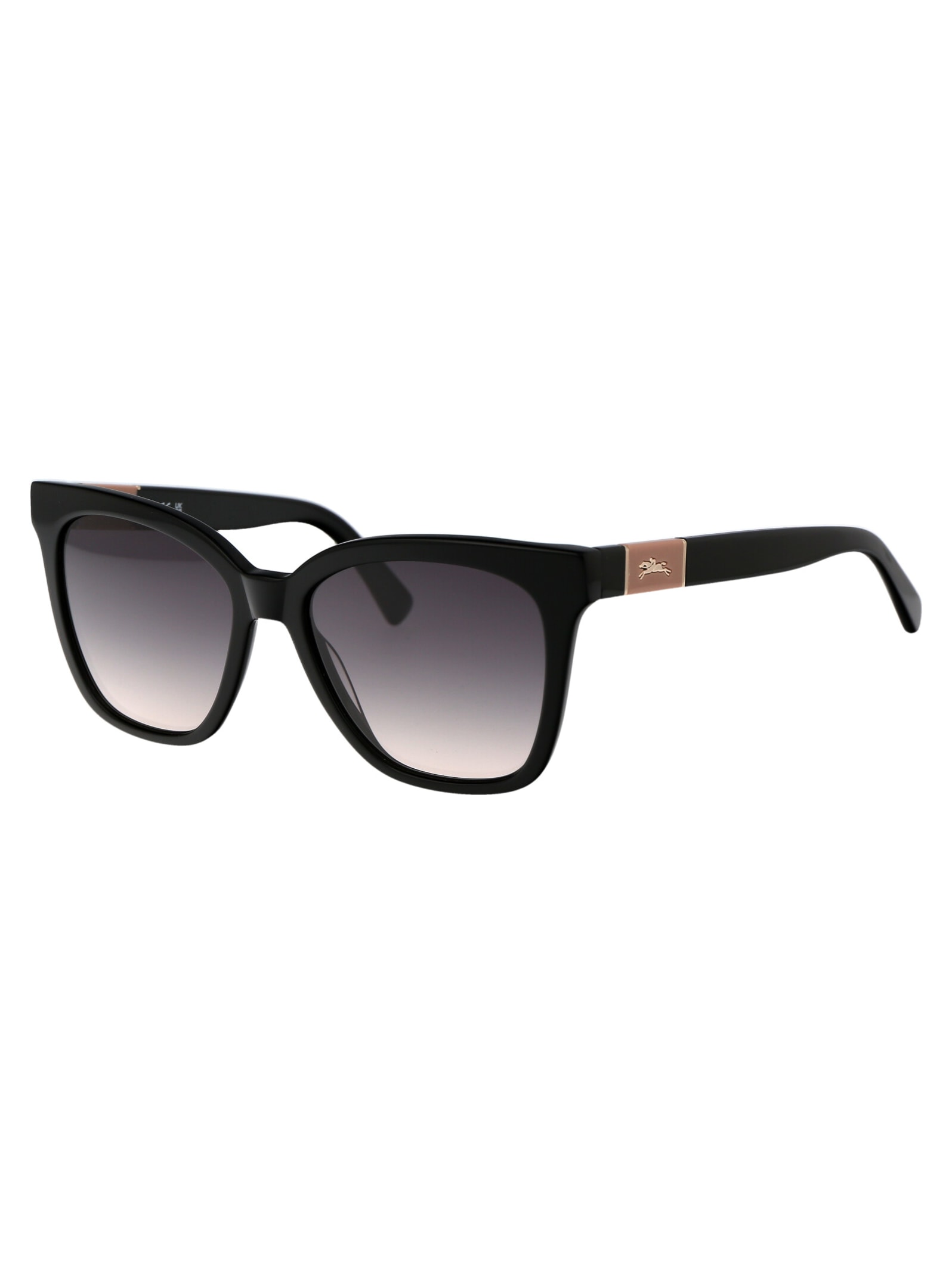 Shop Longchamp Lol696s Sunglasses In 001 Black