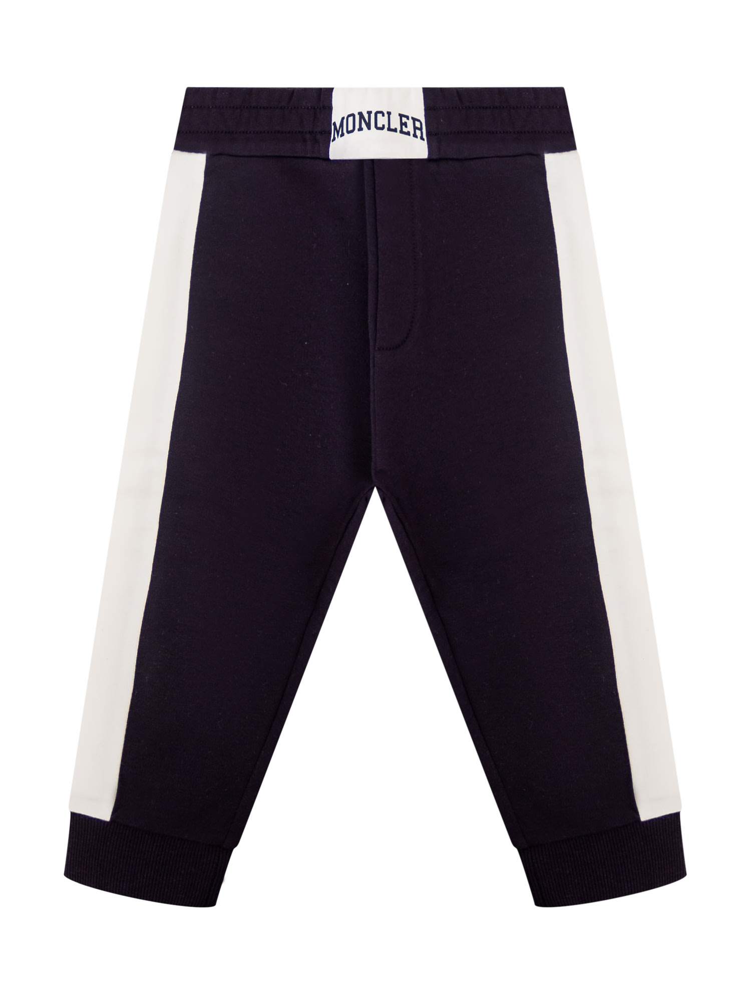 Shop Moncler Set Sweatshirt And Pants In Navy
