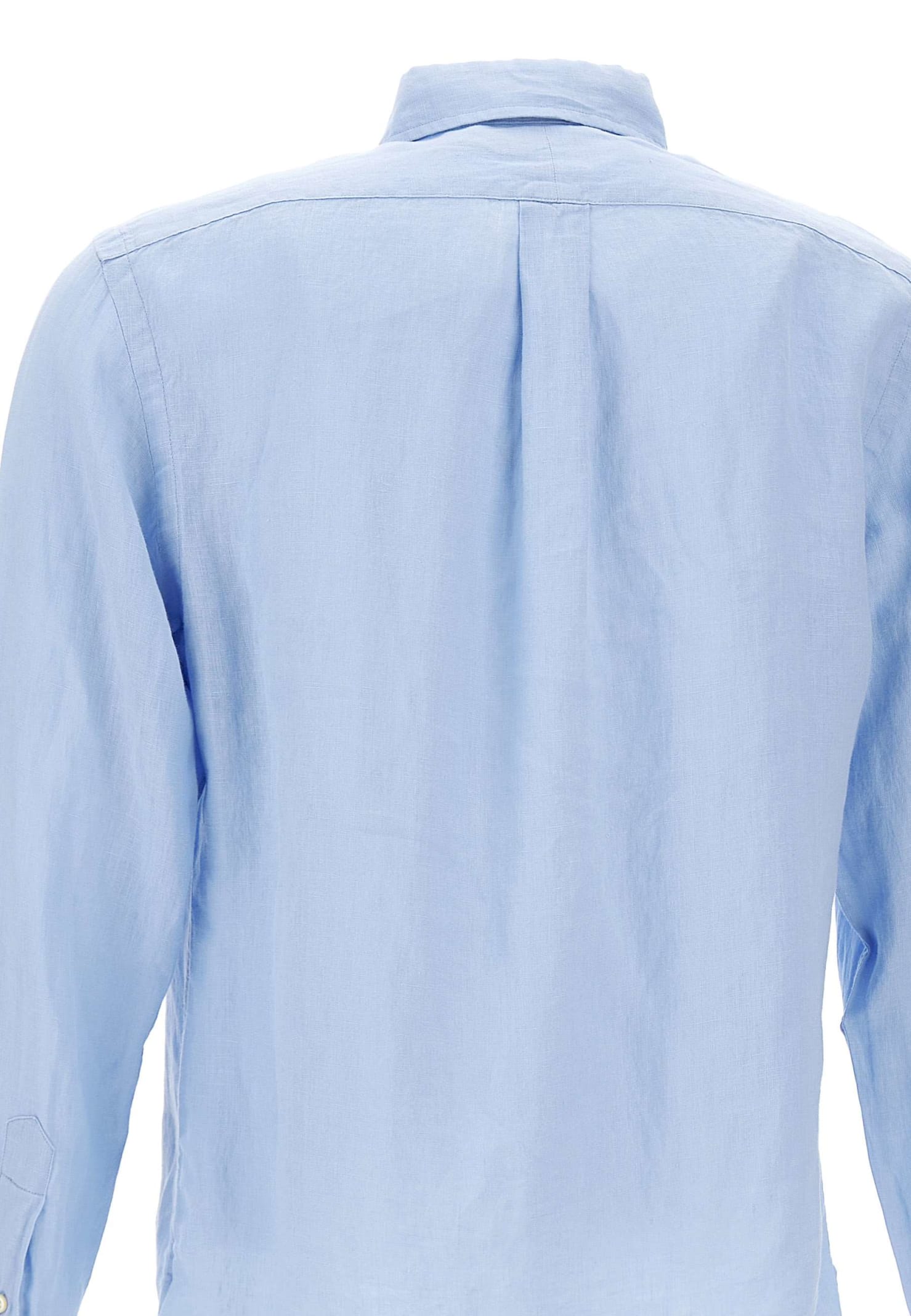Shop Polo Ralph Lauren Classics Linen Shirt In Blue