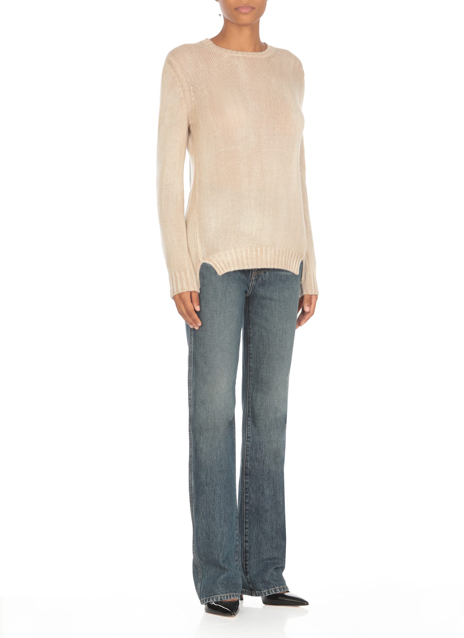 Shop Avant Toi Cashmere Sweater In Beige