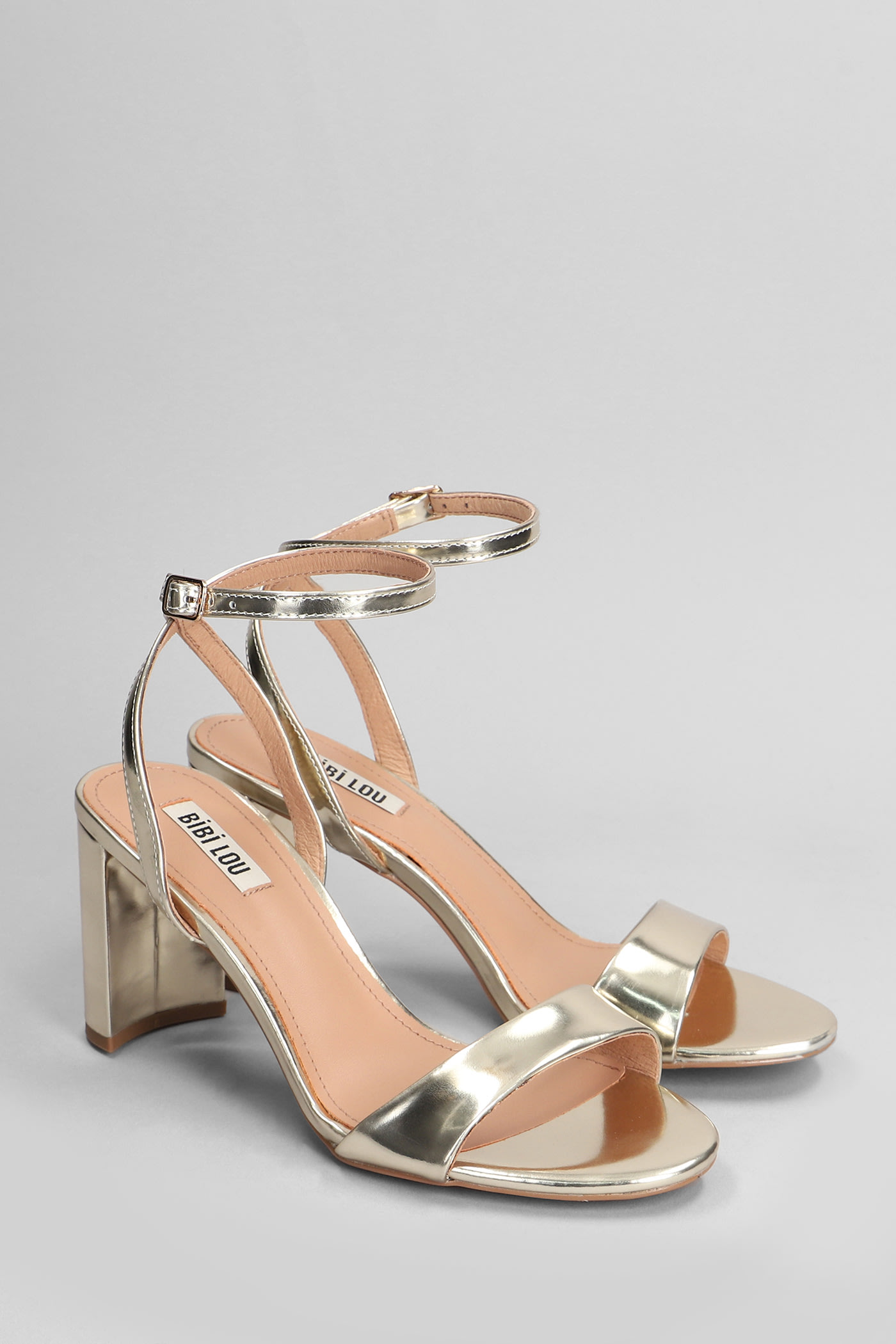 Shop Bibi Lou Aster Sandals In Gold Leather