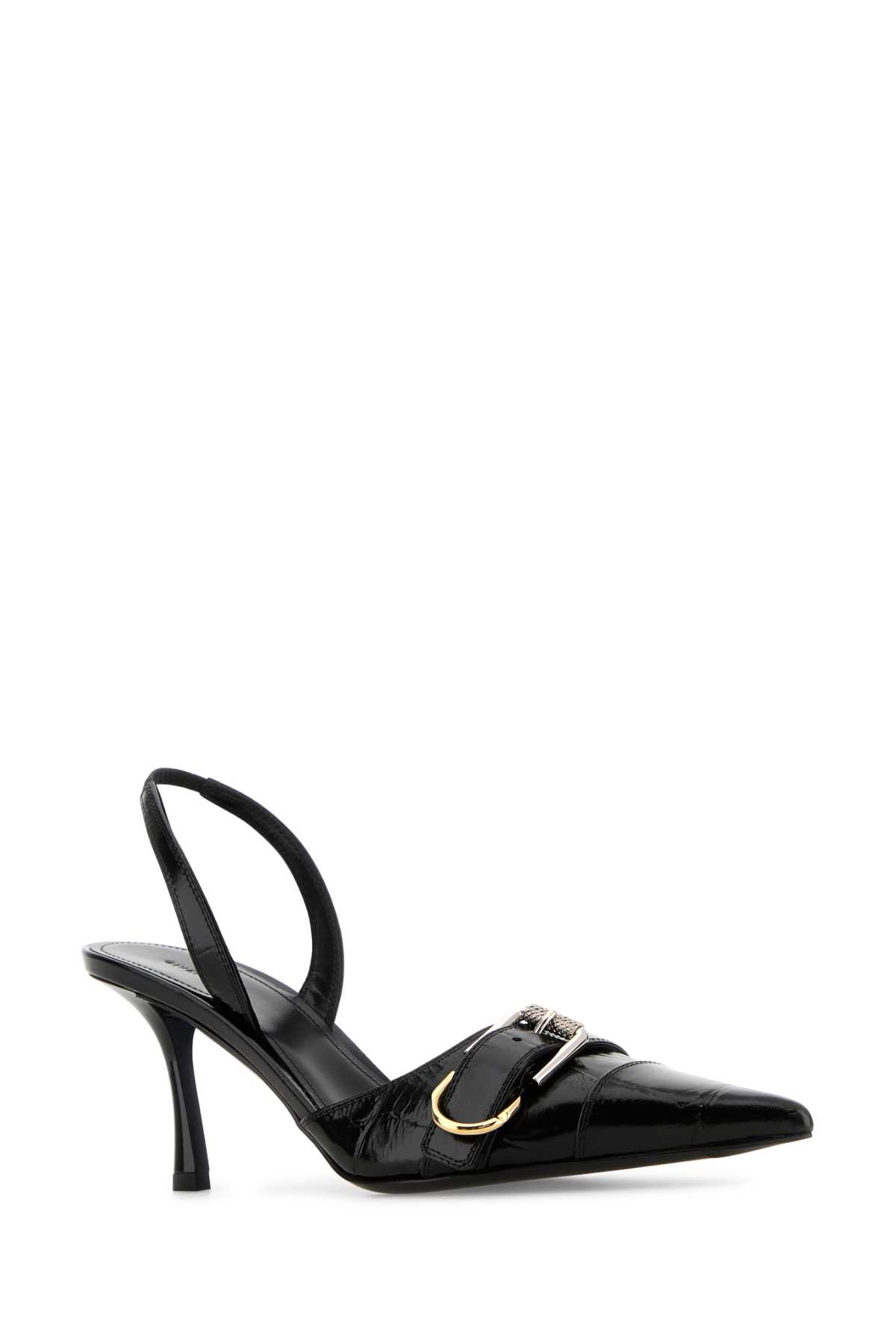 Shop Givenchy Black Leather Voyou Pumps