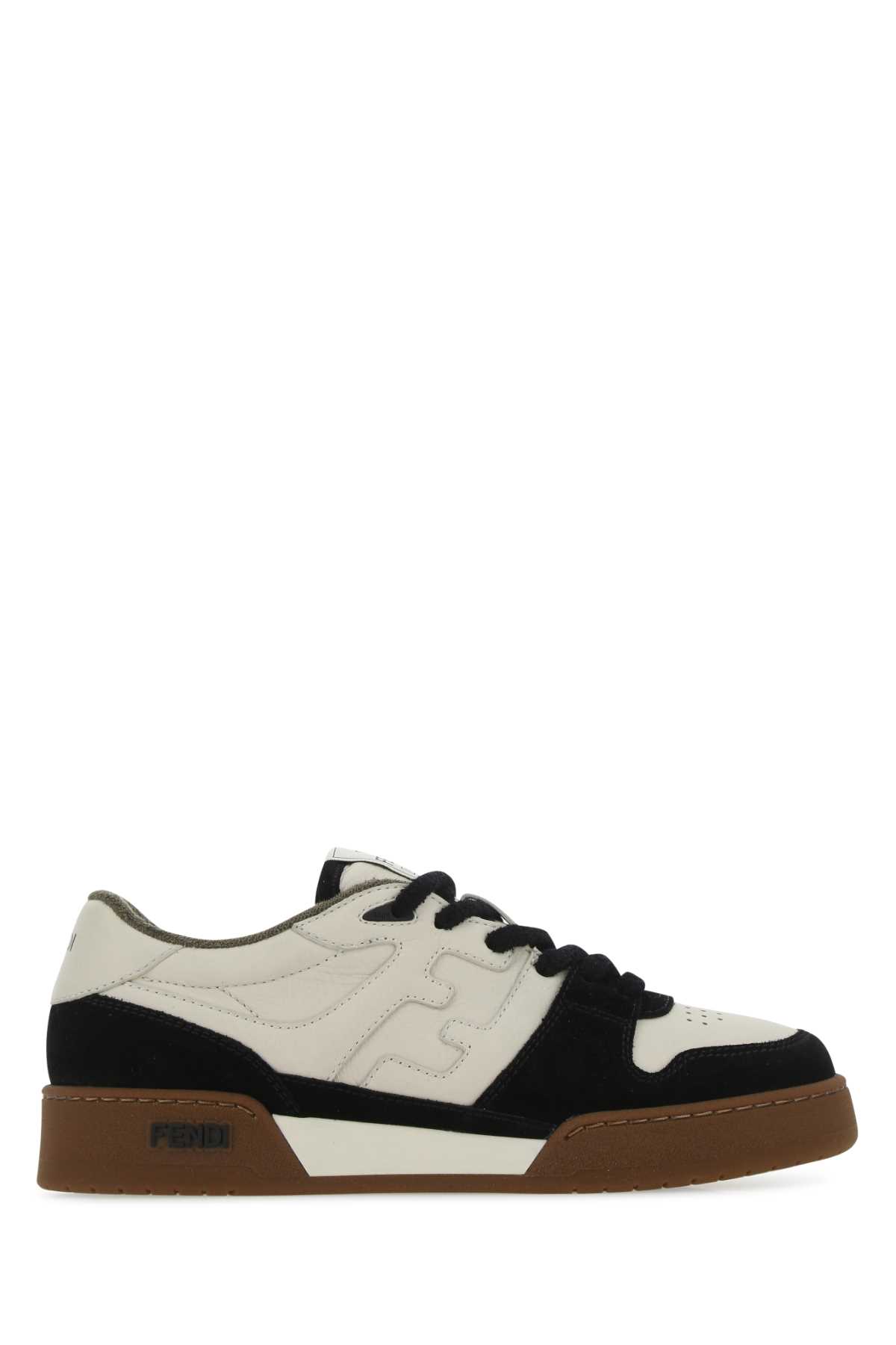 Shop Fendi Multicolor Leather And Suede  Match Sneakers In F1fzb