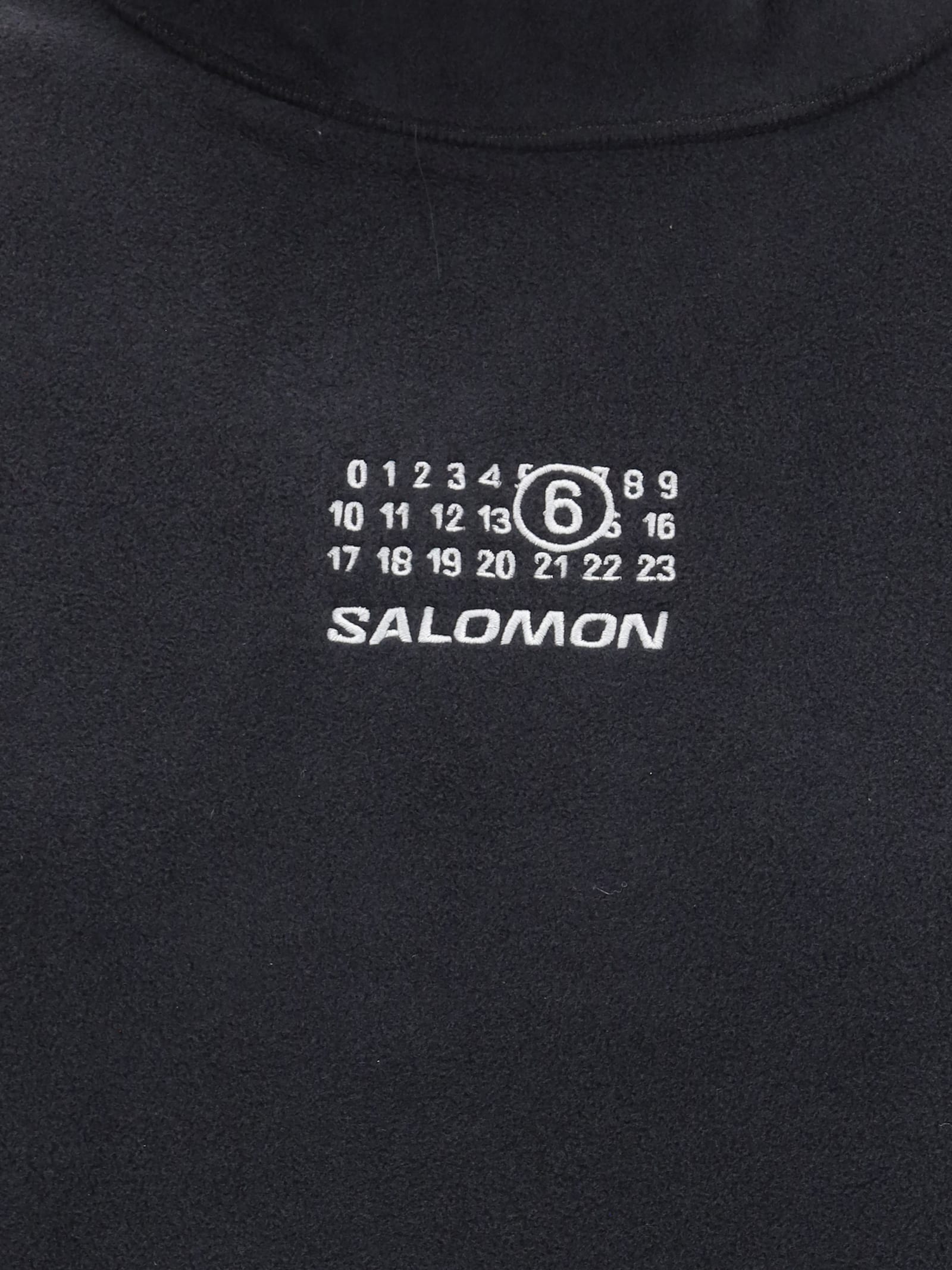 Mm6 Maison Margiela High-neck Drawstring Sweatshirt From The Salomon X Mm6 In Blue