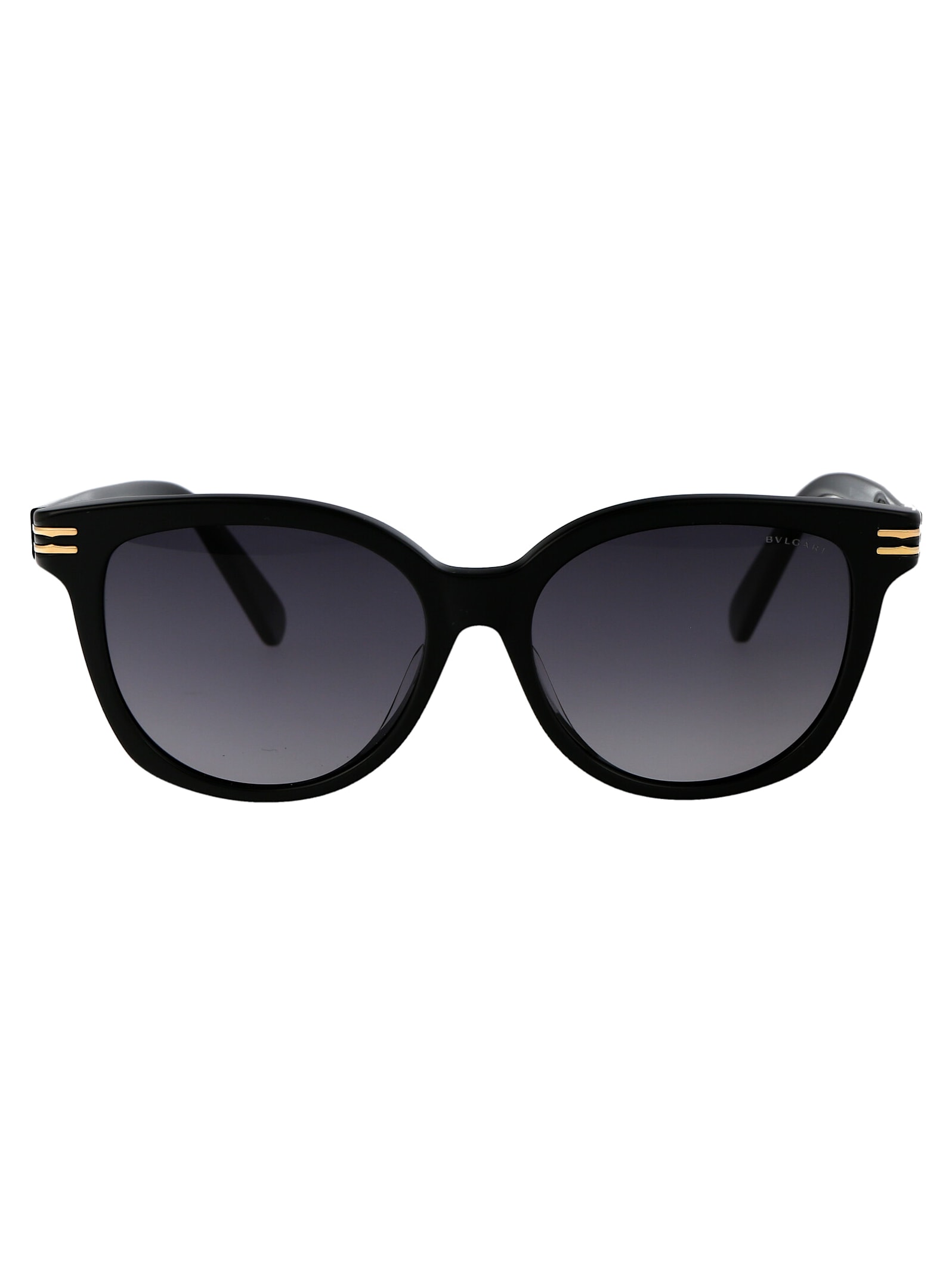 Bulgari B.zero1 Sunglasses In 01b Shiny Black / Gradient Smoke