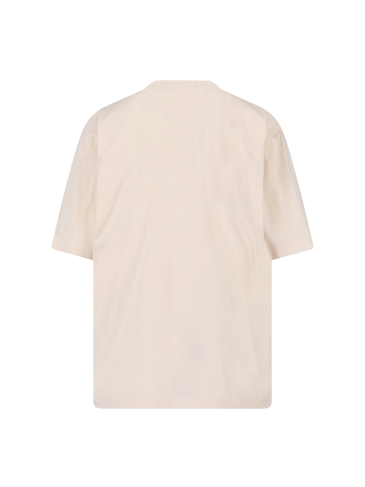 Dries Van Noten Short Sleeve Top Featuring Bow Detail In White