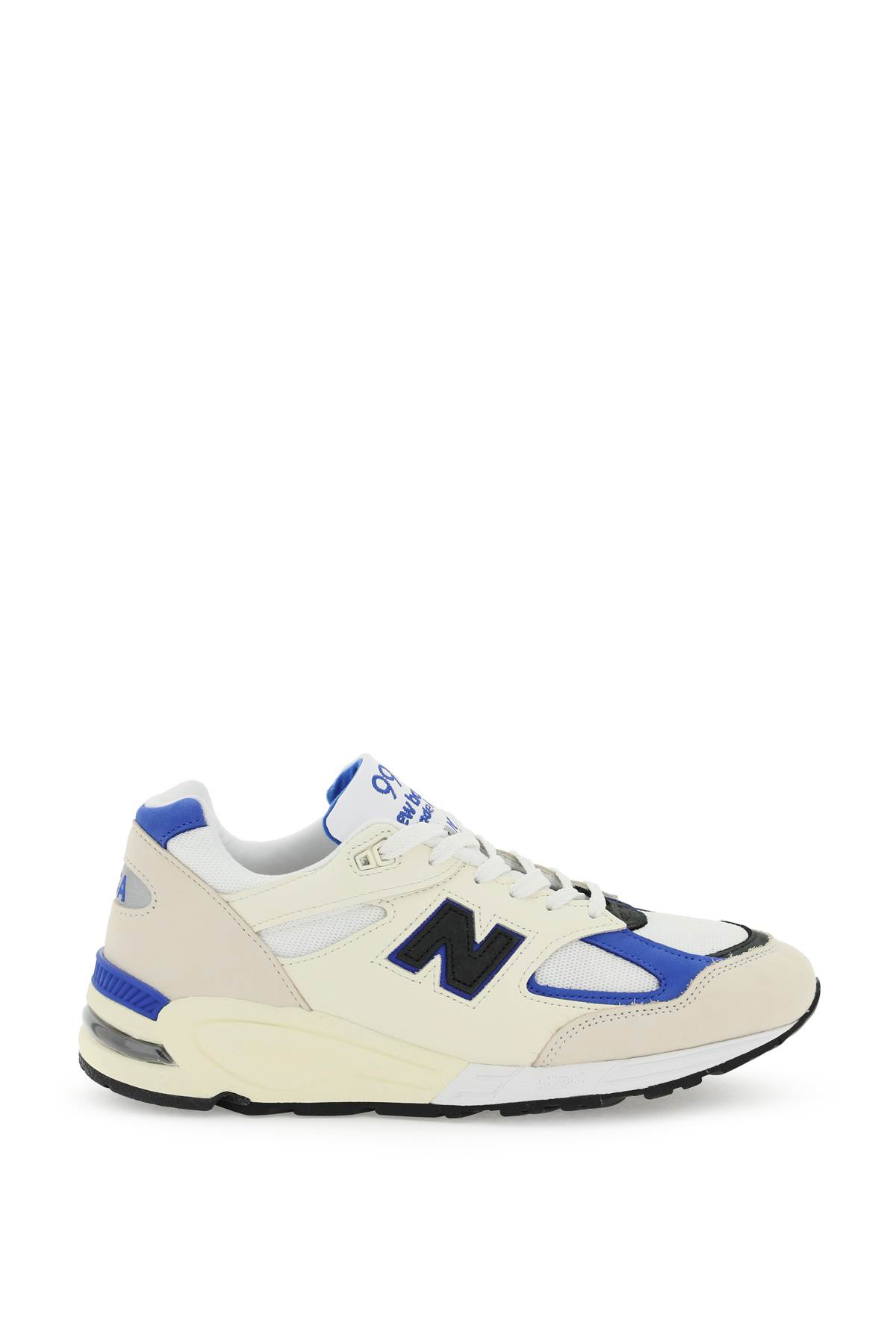 New Balance Made In Usa 990v2 In Off White Blue (white)