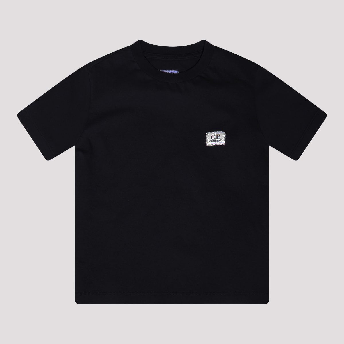 Shop C.p. Company Black Cotton T-shirt In Nero/black