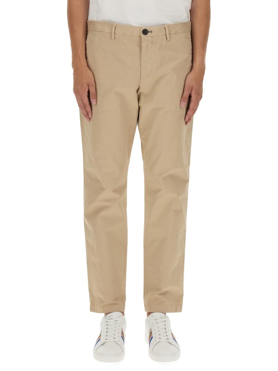 Shop Ps By Paul Smith Regular Fit Pants In Beige