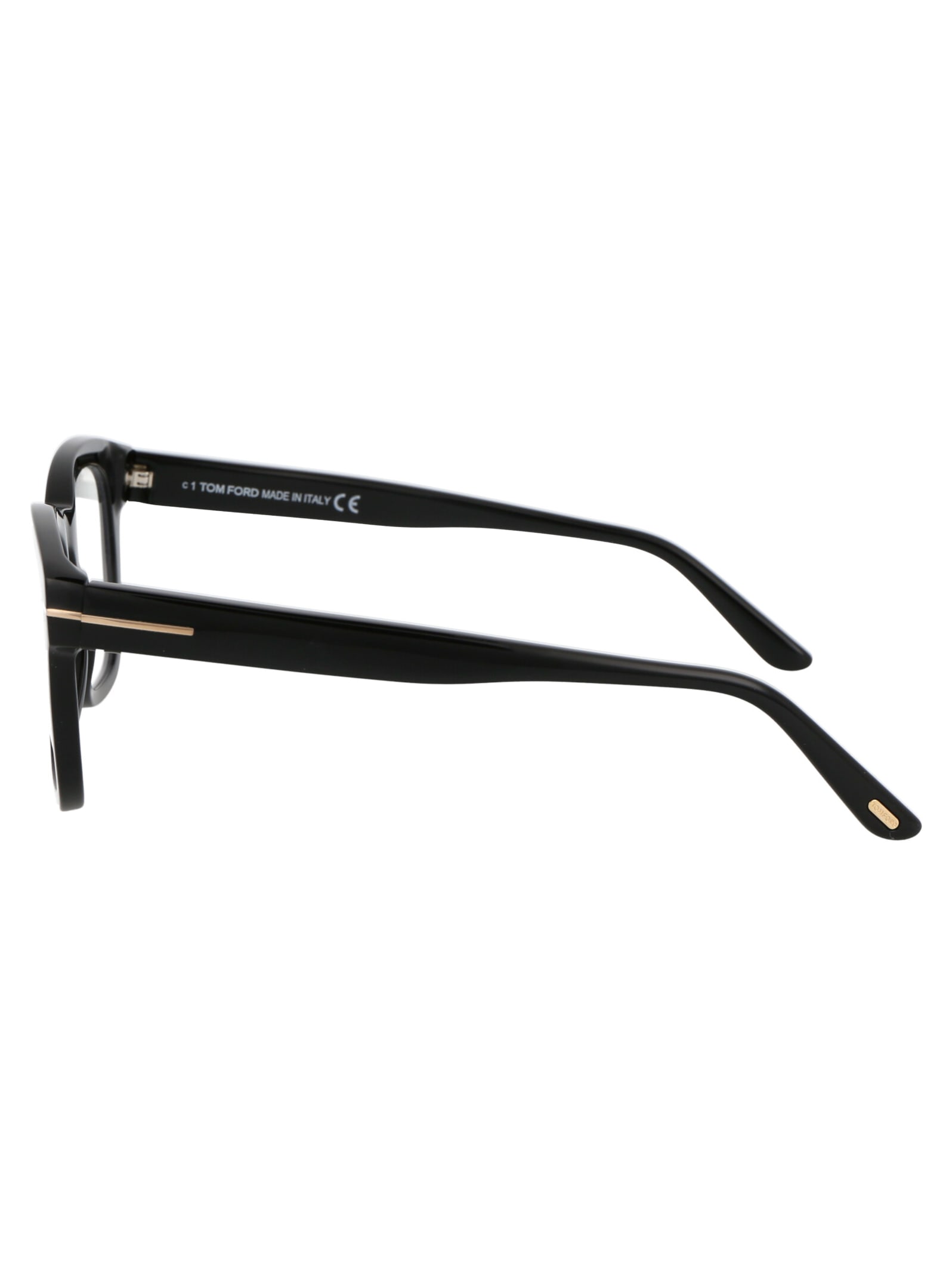 Shop Tom Ford Ft5542-b Glasses In 001 Nero Lucido