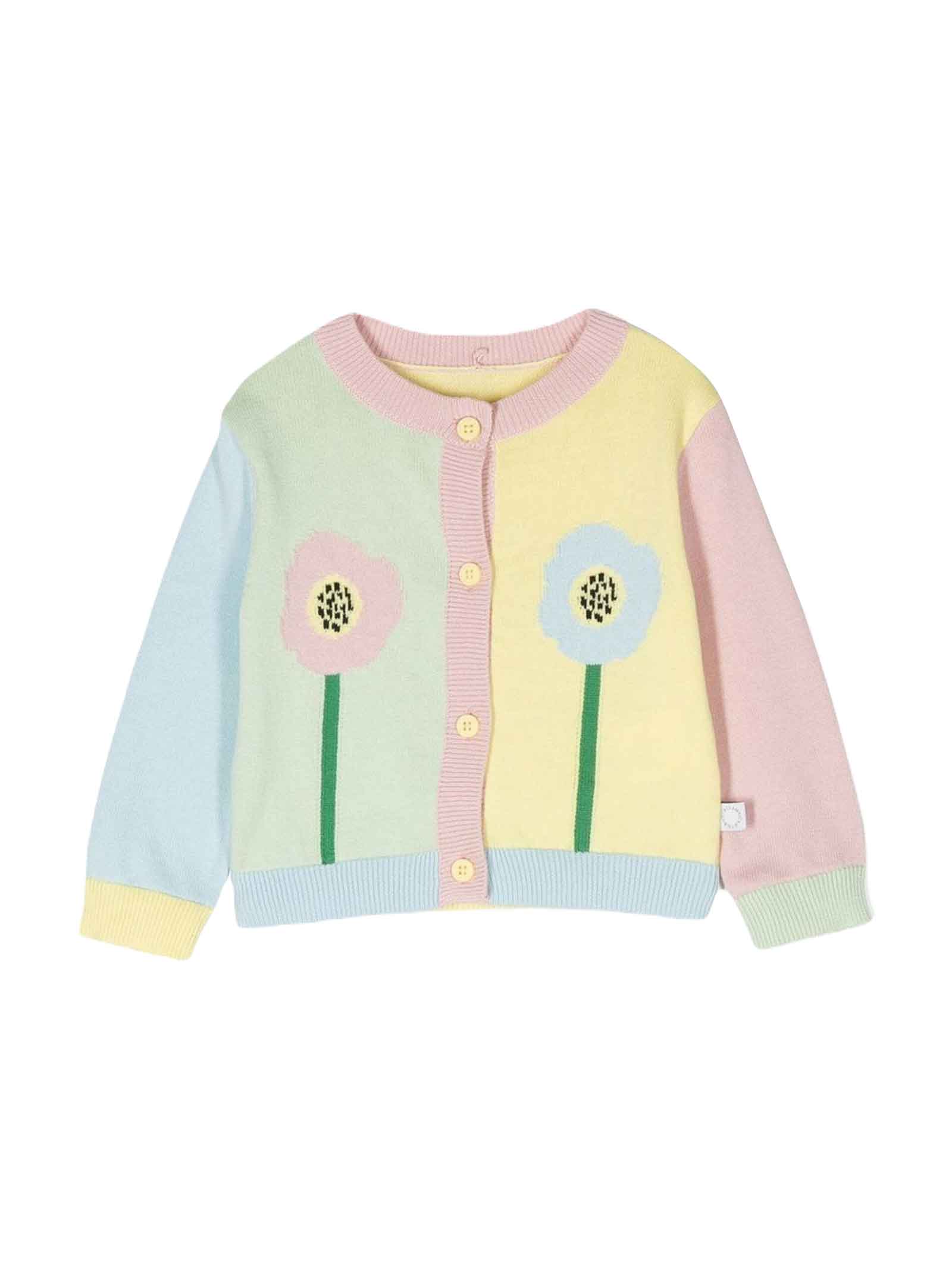 STELLA MCCARTNEY MULTICOLOR CARDIGAN BABY GIRL