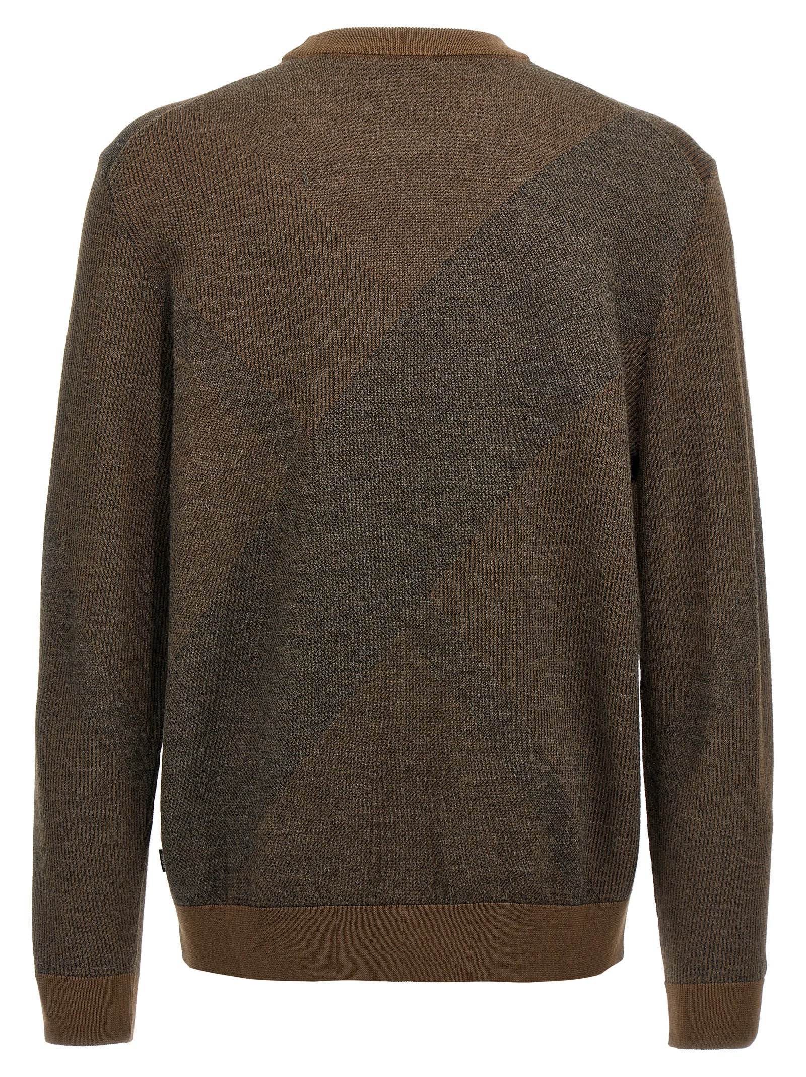 Hugo Boss Brown H Eclaus Sweater In Green