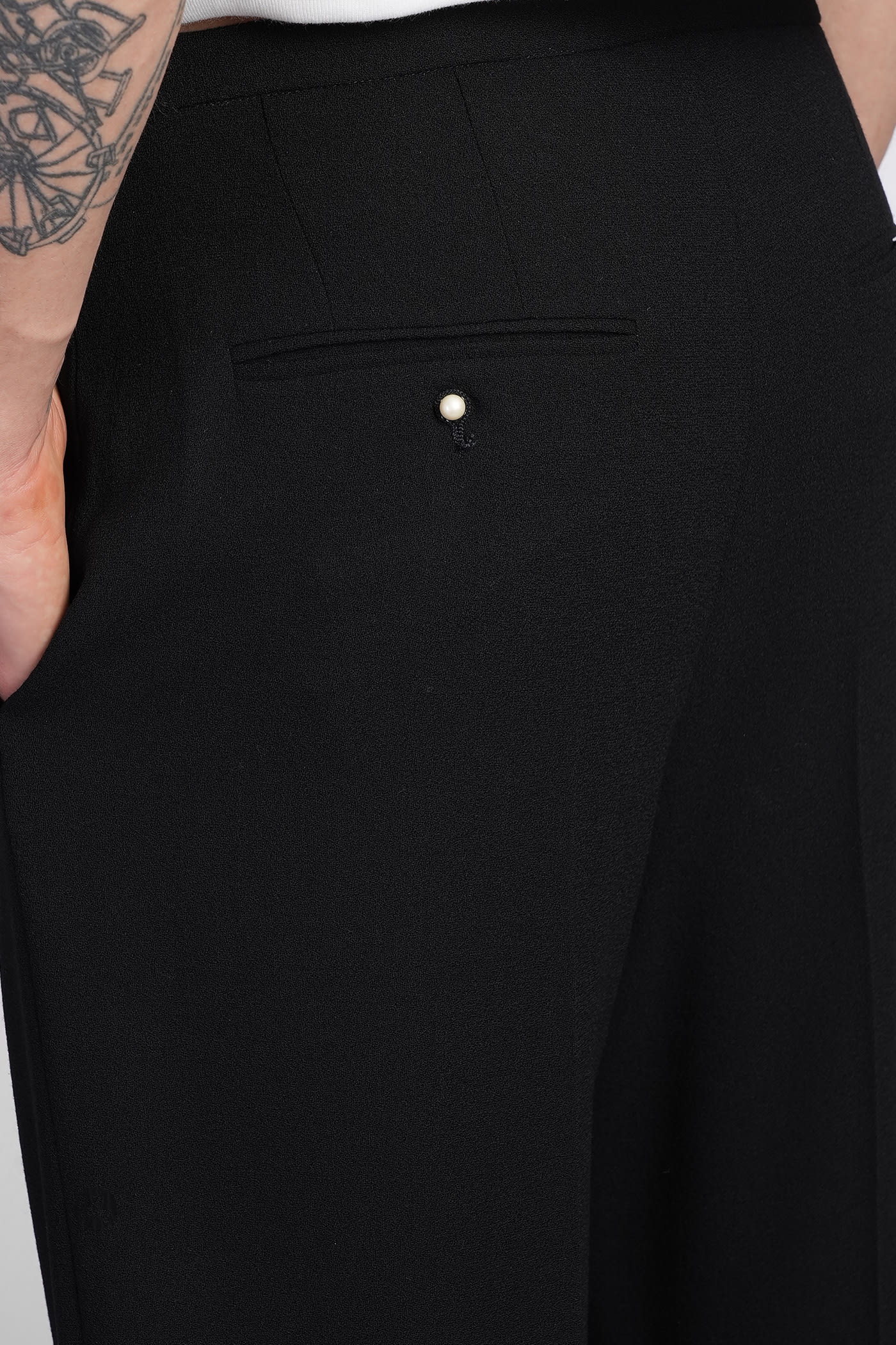 Magliano Pants In Black Wool In Black