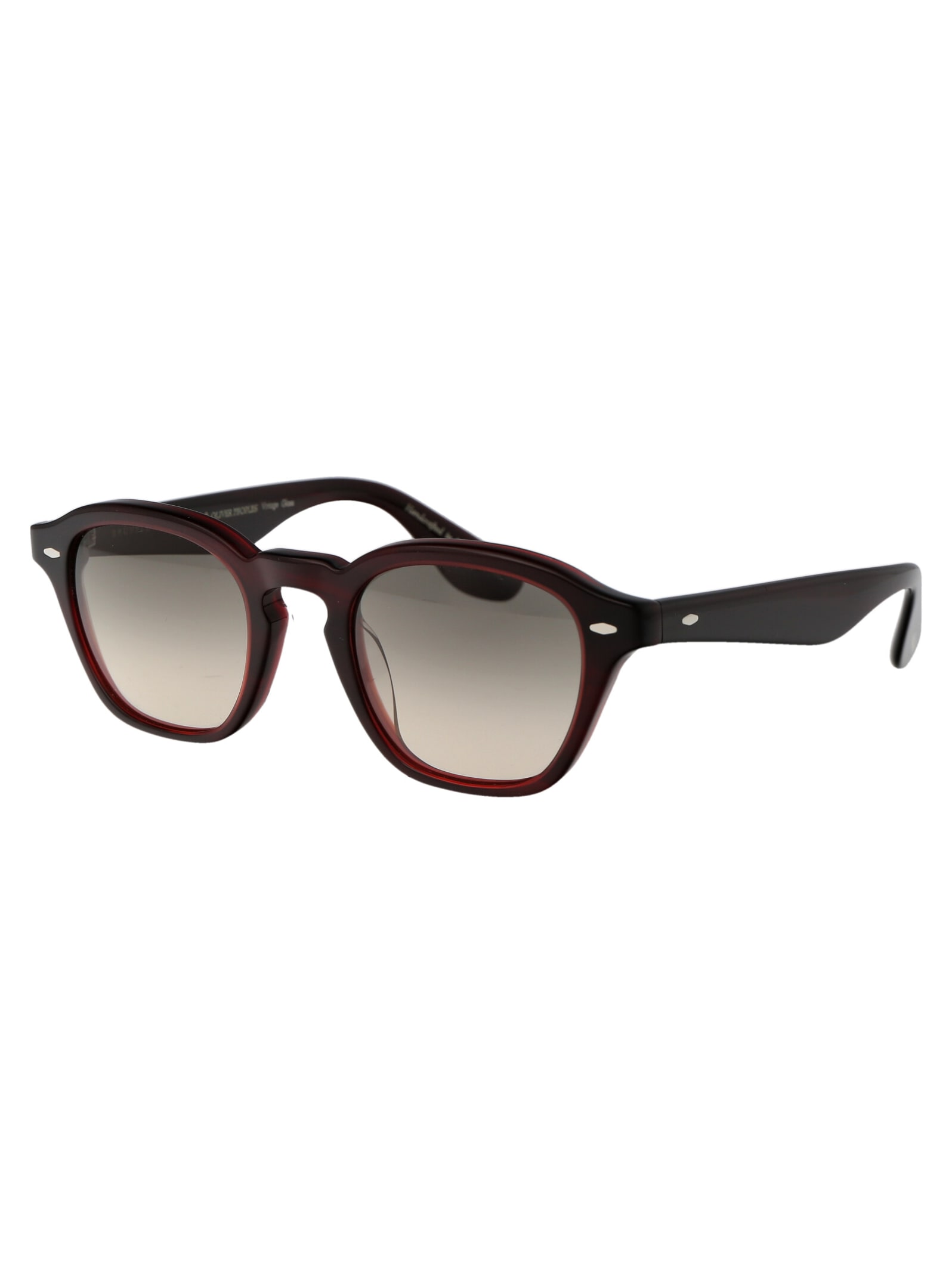 Shop Oliver Peoples Peppe Sunglasses In 167532 Bordeaux Bark