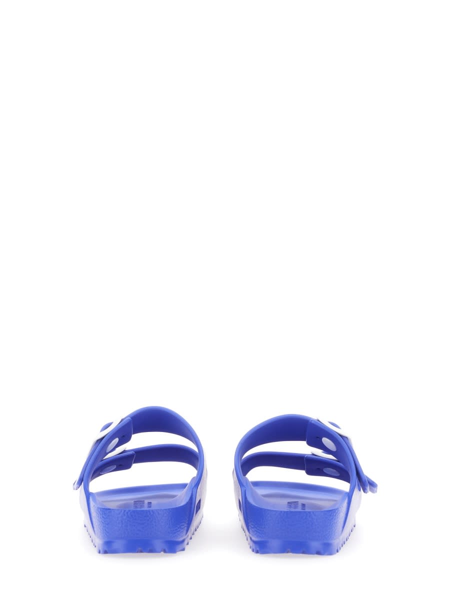 Birkenstock Narrow Width Open Toe Flat Sole Sandals In Blue